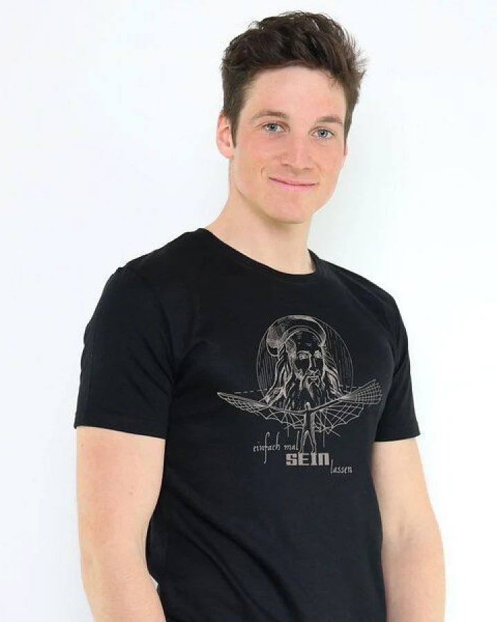GARY MASH Shirt Da Vinci aus Modal®-Mix Schwarz
