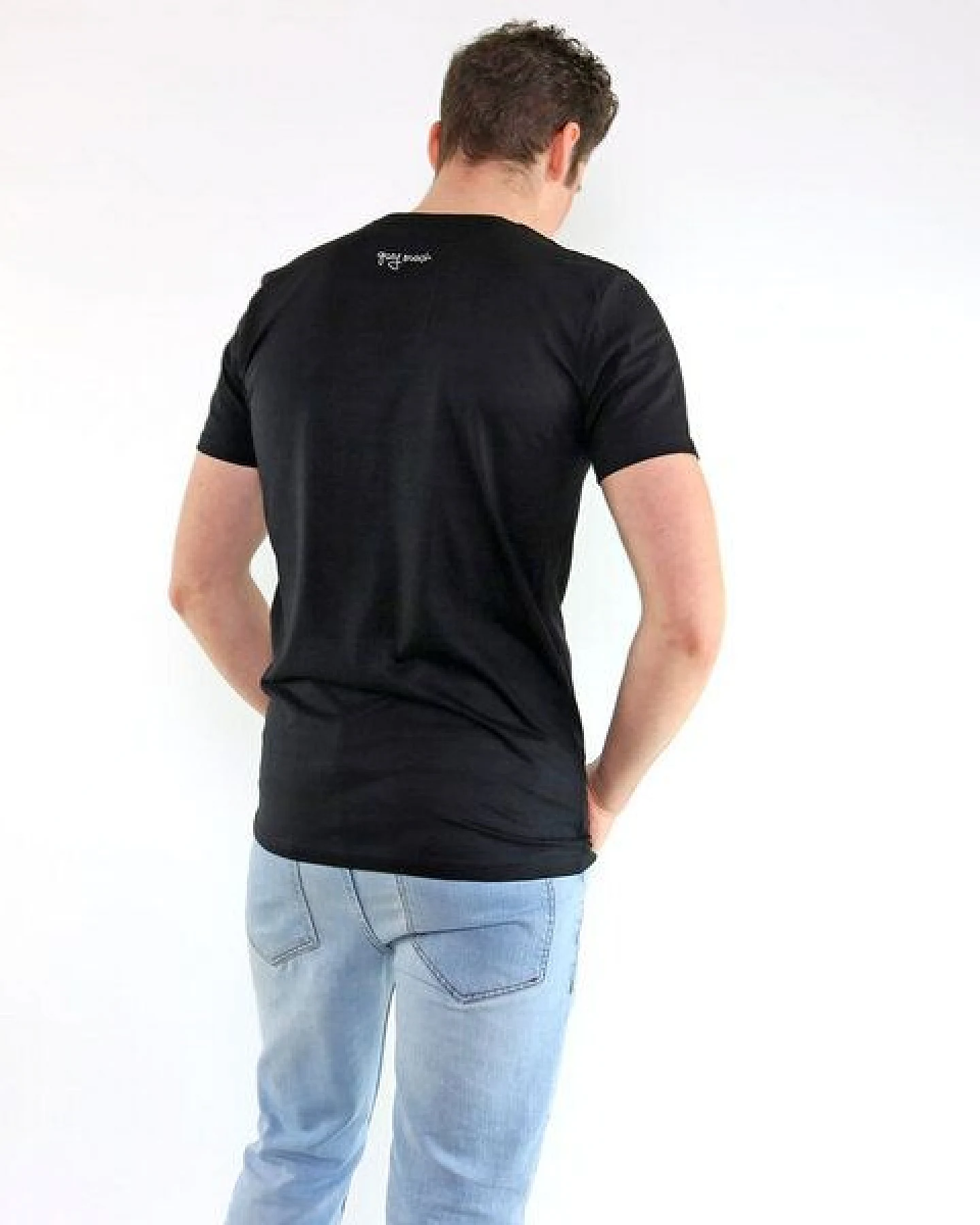 GARY MASH Shirt Da Vinci aus Modal®-Mix Schwarz – Ansicht 4
