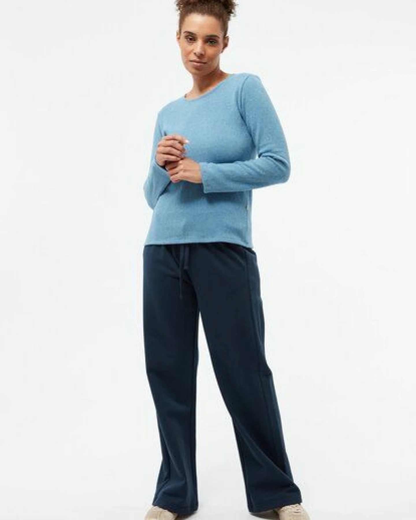 Givn Berlin Sweater GBLUCILLE aus recycelter Baumwolle - Frosty Blue – Ansicht 2
