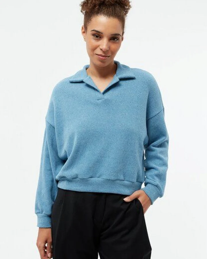 Givn Berlin Sweater GBRESA aus recycelter Baumwolle - Frosty Blue