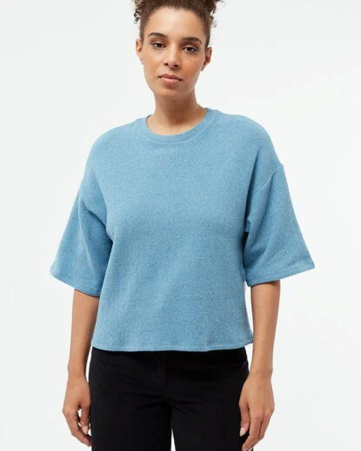 Givn Berlin Sweater GBSELMA aus recycelter Baumwolle - Frosty Blue