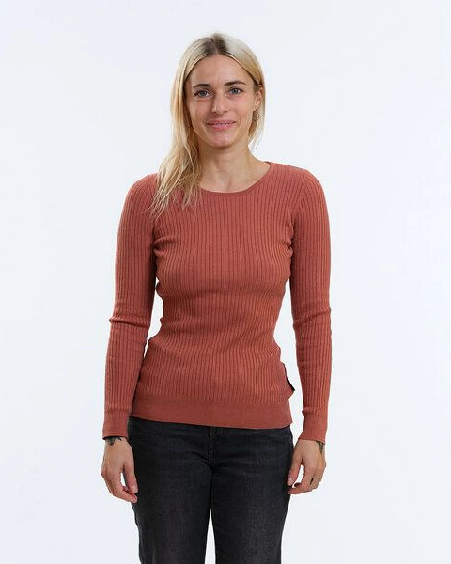 GARY MASH Gestrickter Slim Fit Pullover Yuma in Rippstrick – Ansicht 2