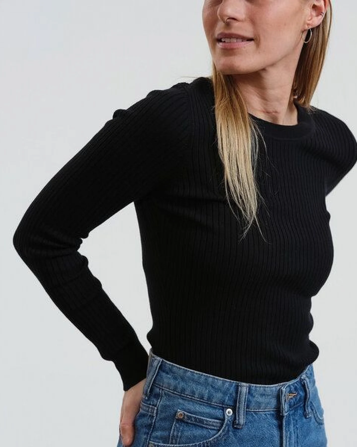 GARY MASH Gestrickter Slim Fit Pullover Yuma in Rippstrick – Ansicht 3