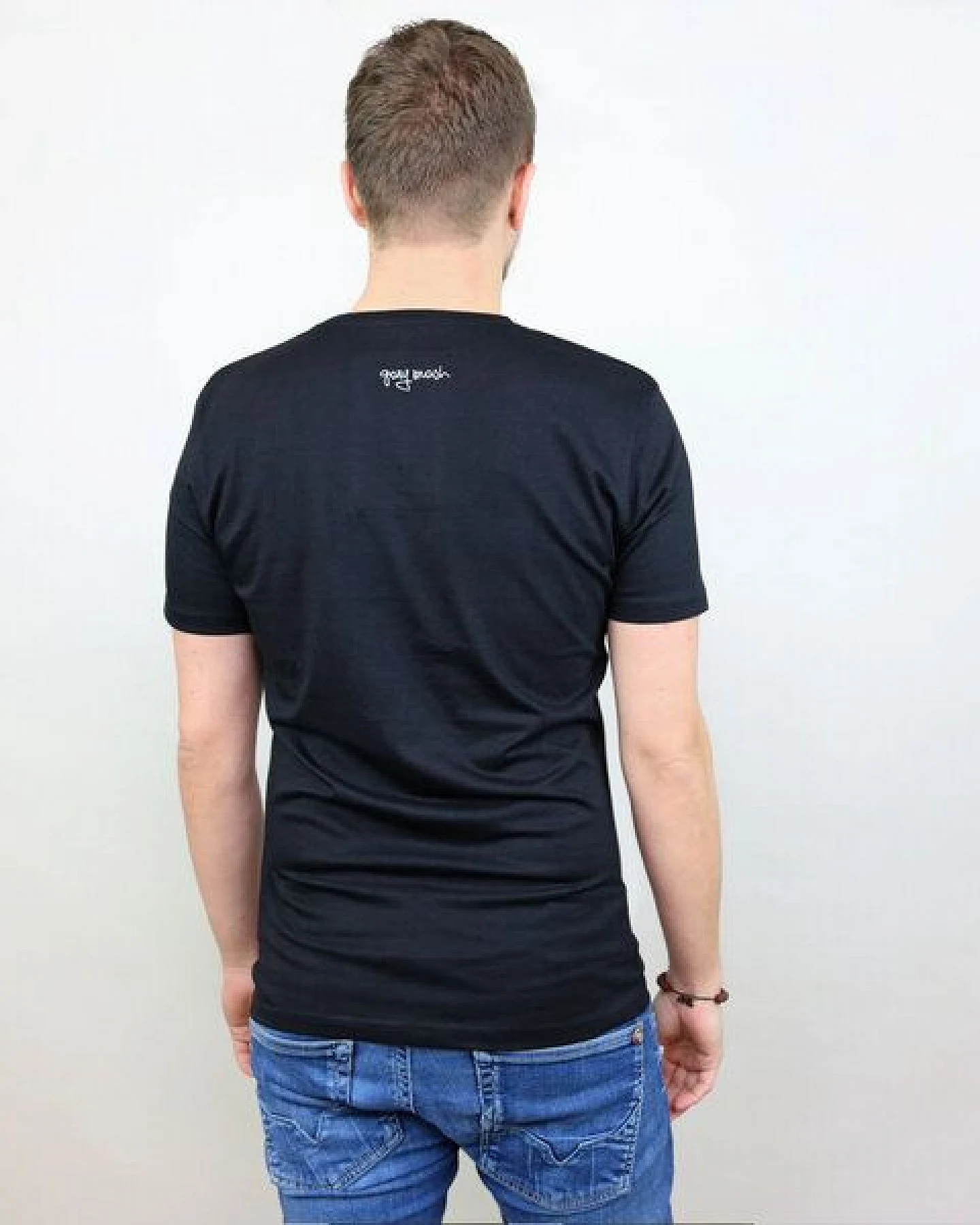 GARY MASH Shirt Hawaii Vacation Schwarz aus Modal®-Mix – Ansicht 3