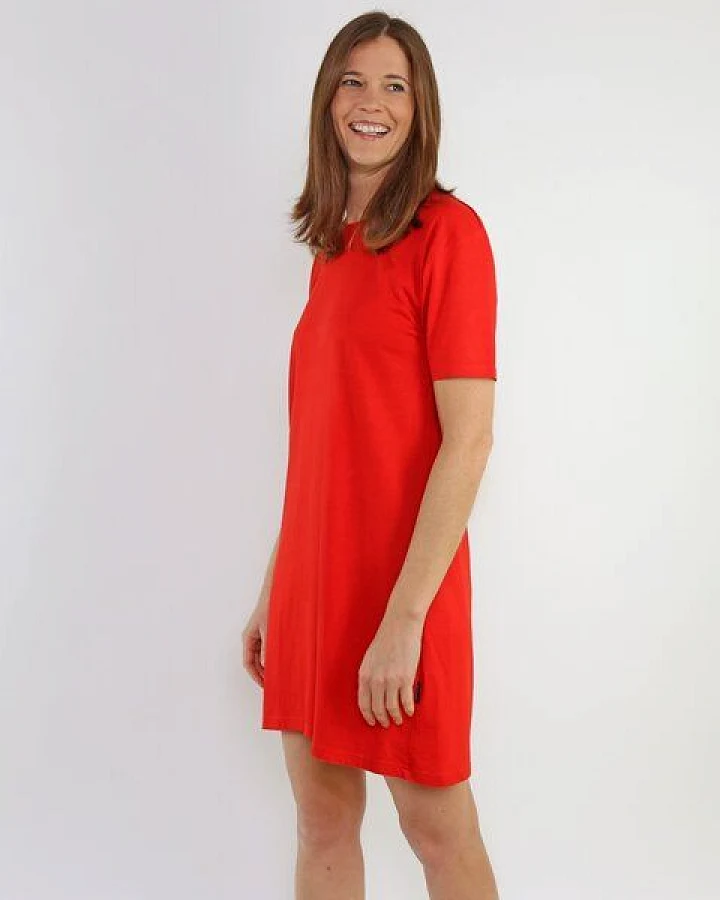 GARY MASH T-Shirt Kleid Juno Tomato