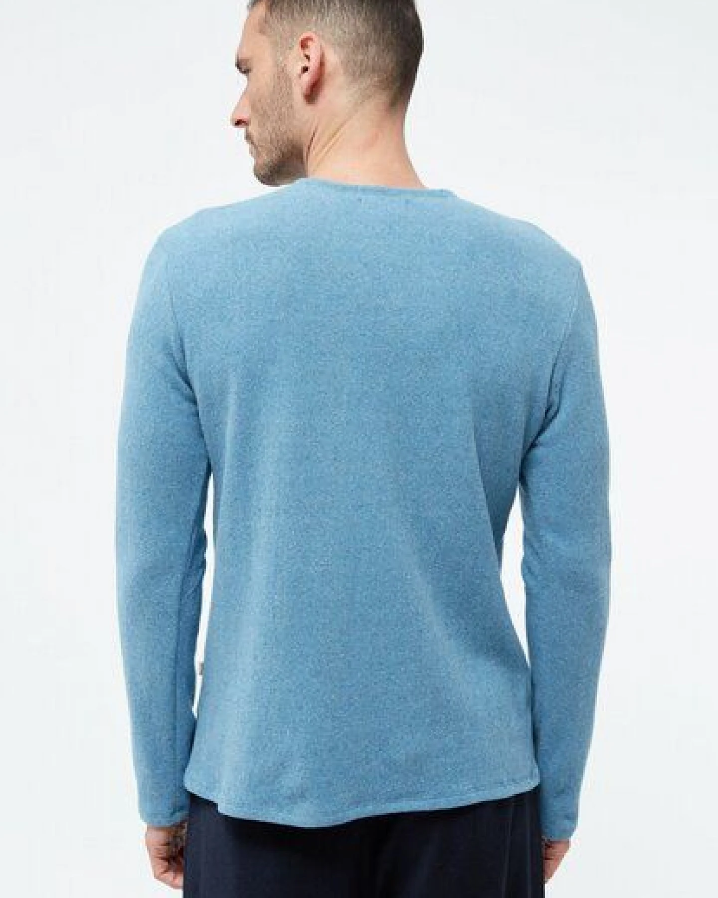 Givn Berlin Sweater GBIAN aus recycelter Baumwolle - Frosty Blue – Ansicht 4