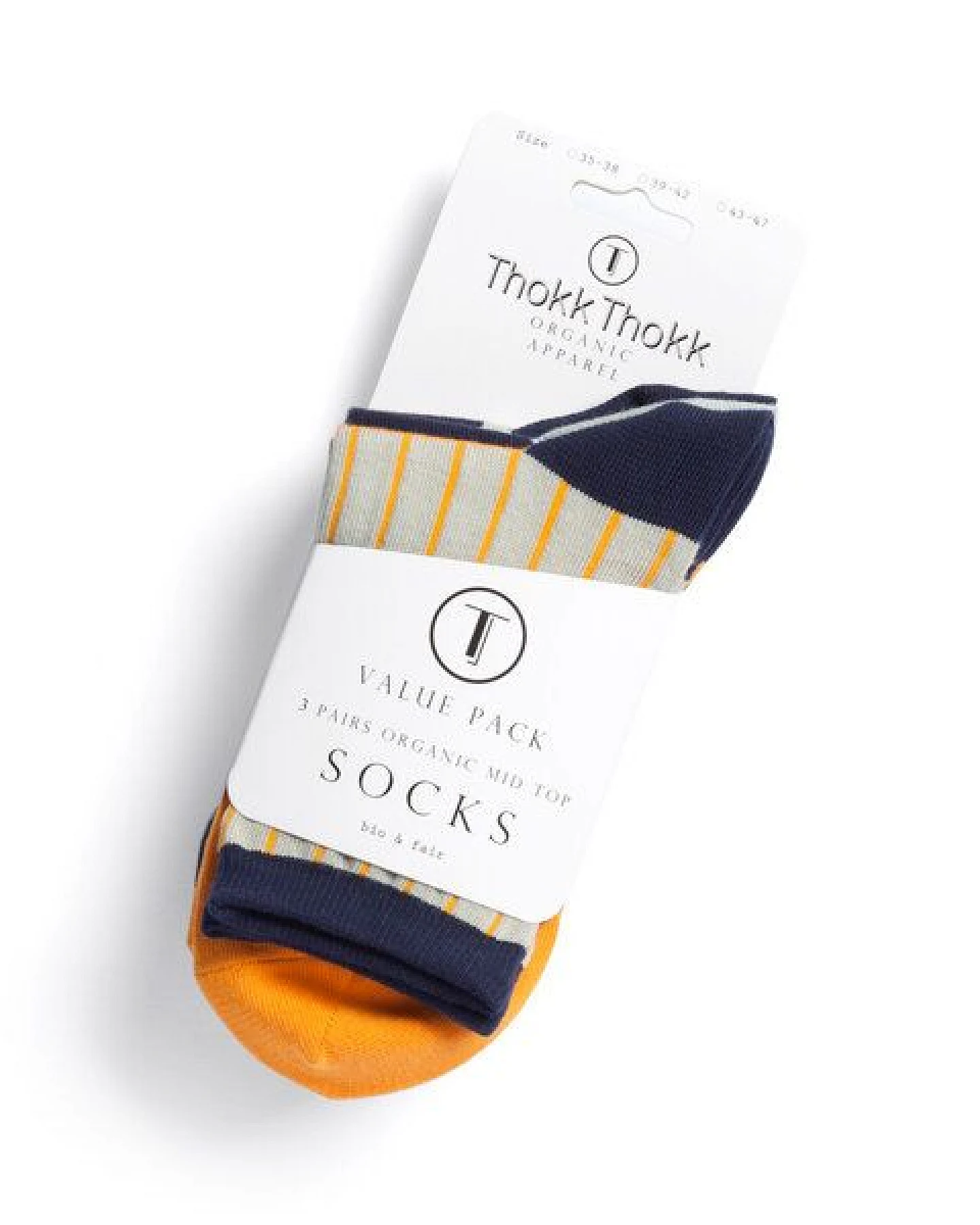 ThokkThokk 3er Pack Socken Mittelhoch // Vertical/Easy Stripe/Blossom – Ansicht 2