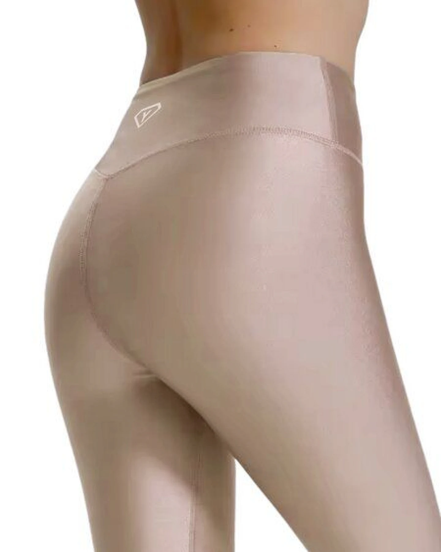Yoga Hero High-Waist-Leggings Platinum mit edlem Glanz aus ecoNyl – Ansicht 4