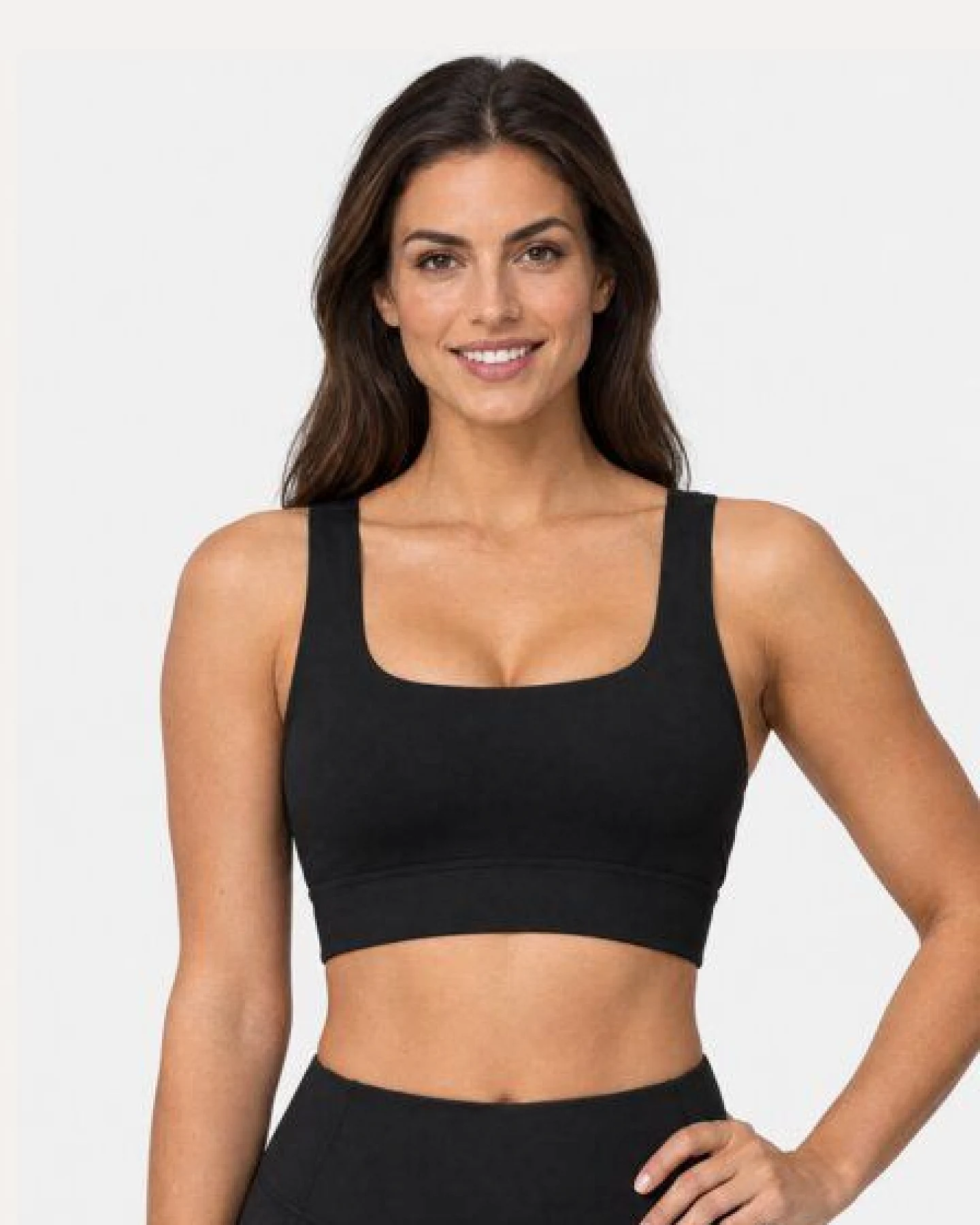 Yoga Hero Yoga Sport-BH mit herausnehmbaren Pads – Flow Schwarz – Ansicht 2