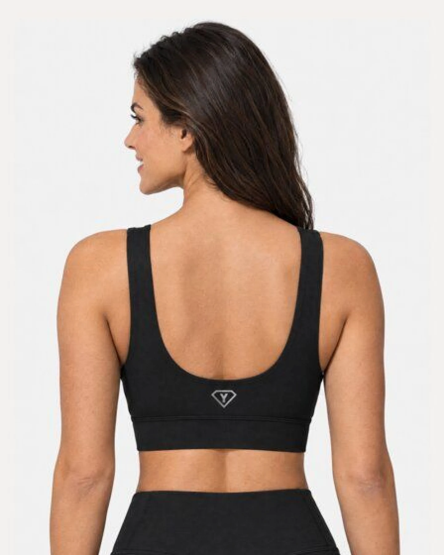 Yoga Hero Yoga Sport-BH mit herausnehmbaren Pads – Flow Schwarz – Ansicht 4