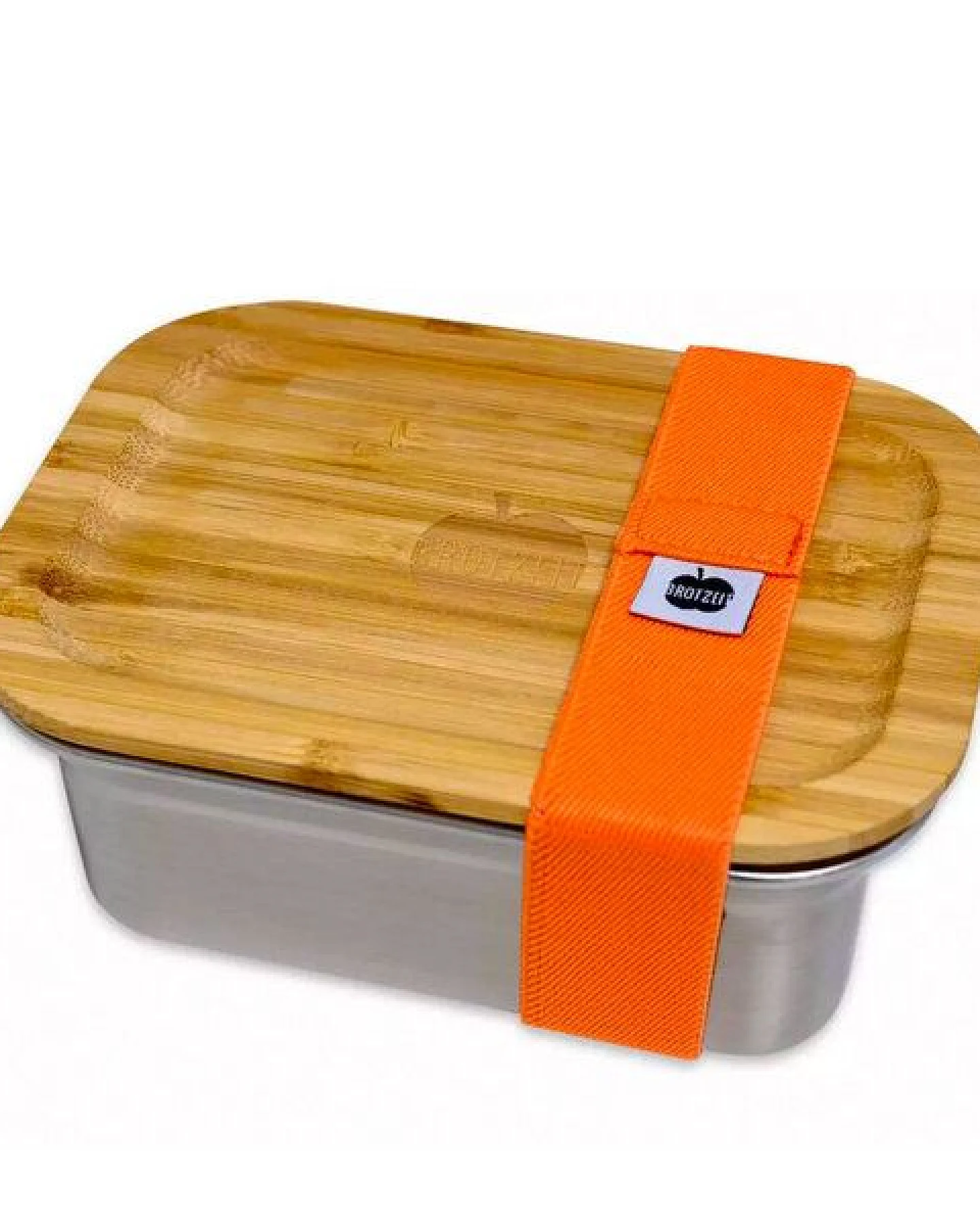 Brotzeit Edelstahl Lunchbox Woody mit Bambusdeckel – Ansicht 3
