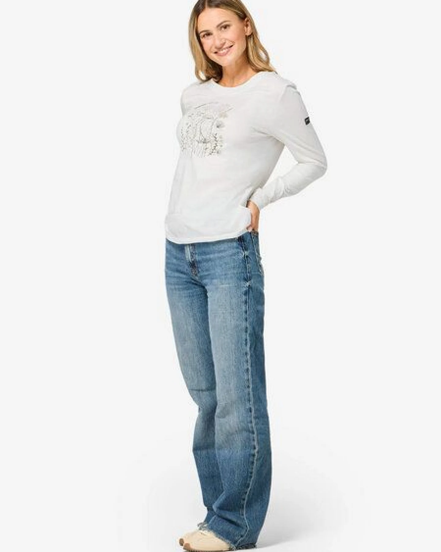 super.natural W ROCK FLOWERS BIO C LS für Damen, Merino – Ansicht 3