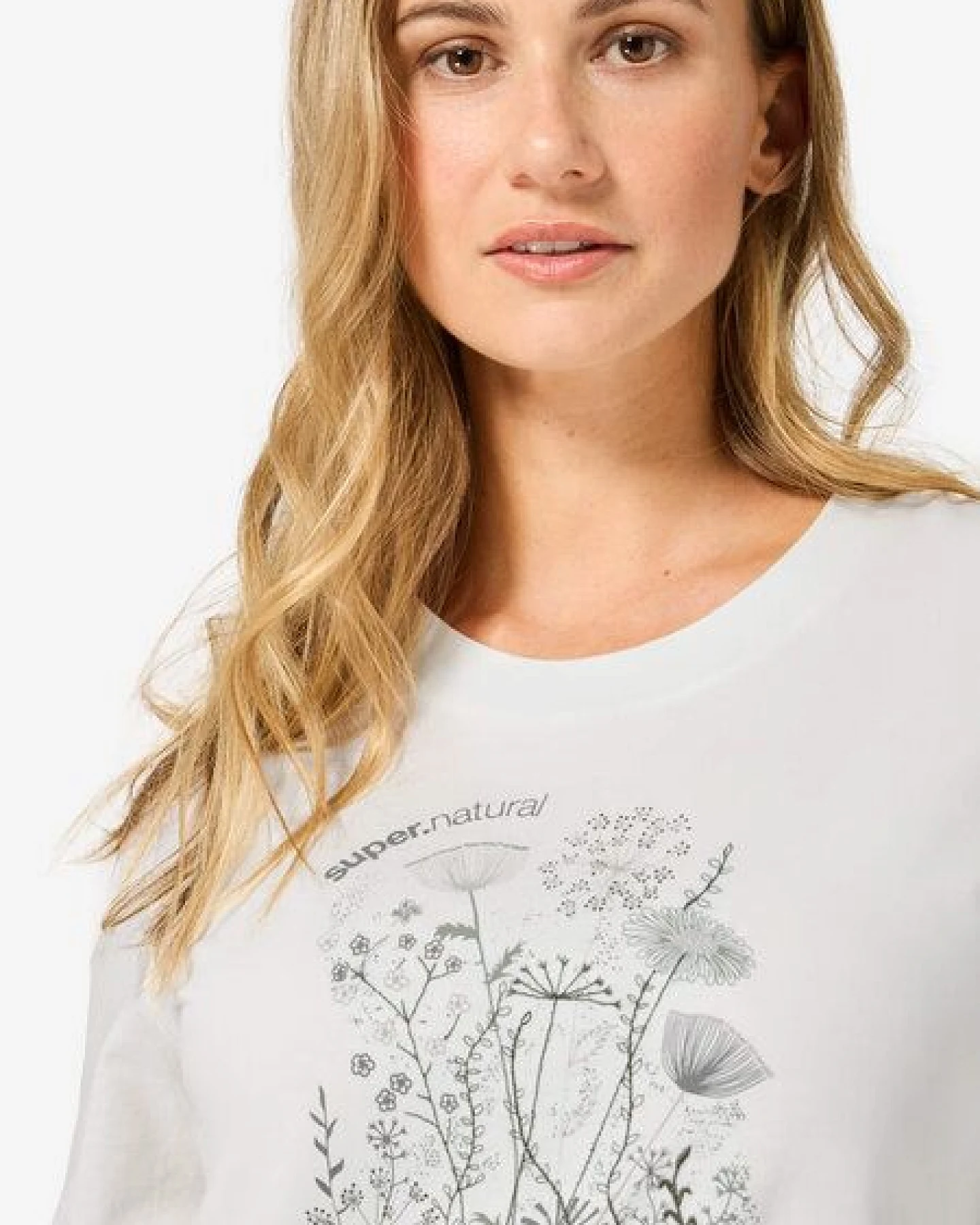 super.natural W ROCK FLOWERS BIO C LS für Damen, Merino – Ansicht 2