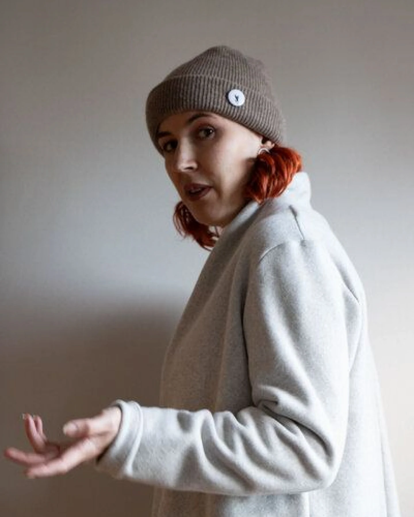 Ecostories Cardigan Kuschelwerk aus 100% Baumwollfleece – Ansicht 2