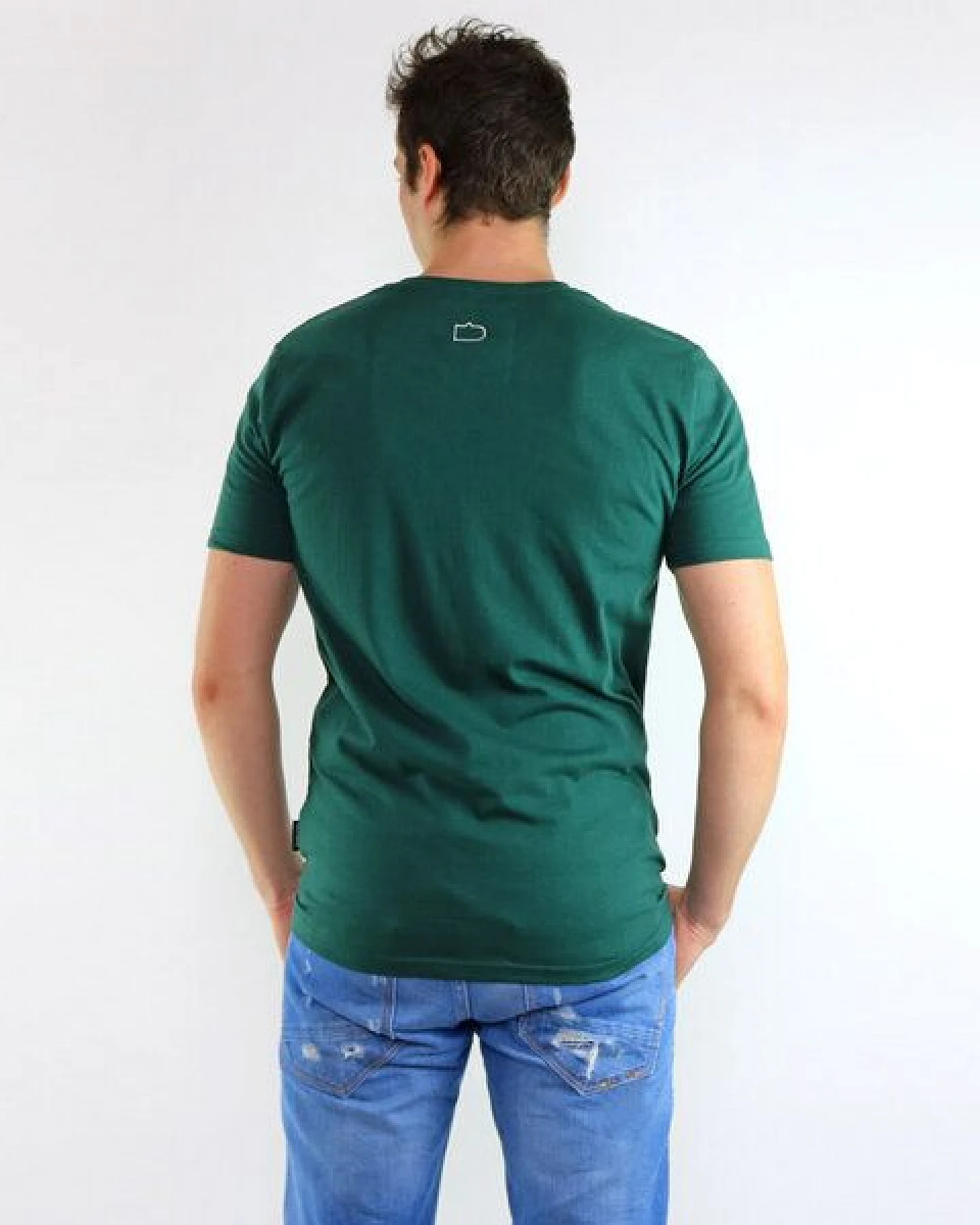 GARY MASH Basic Shirt Grün aus Biobaumwolle – Ansicht 2