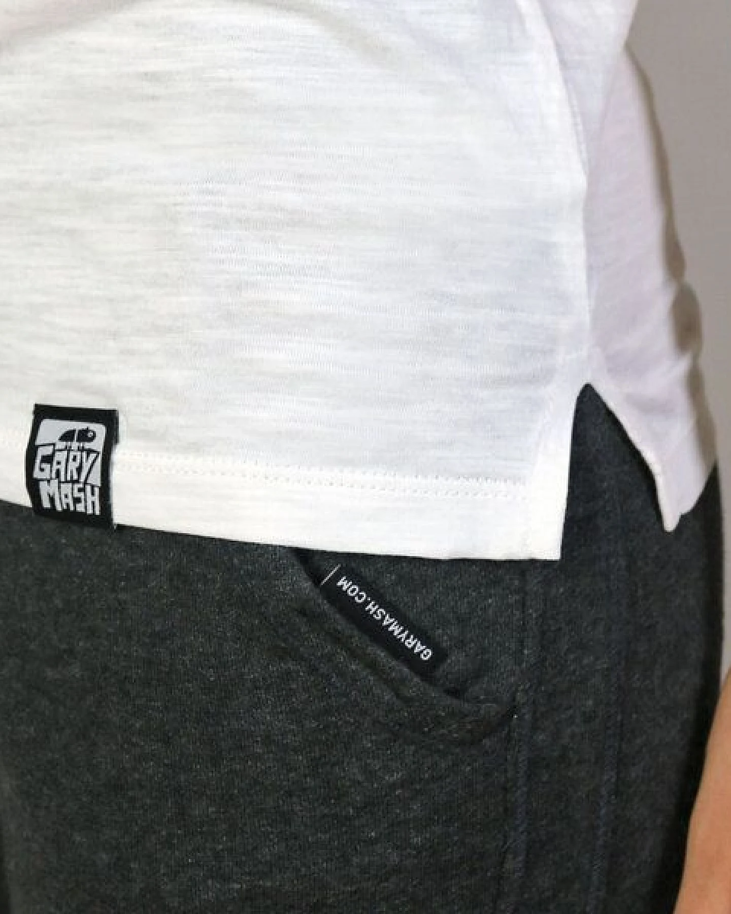 GARY MASH Basic Shirt White – Ansicht 3