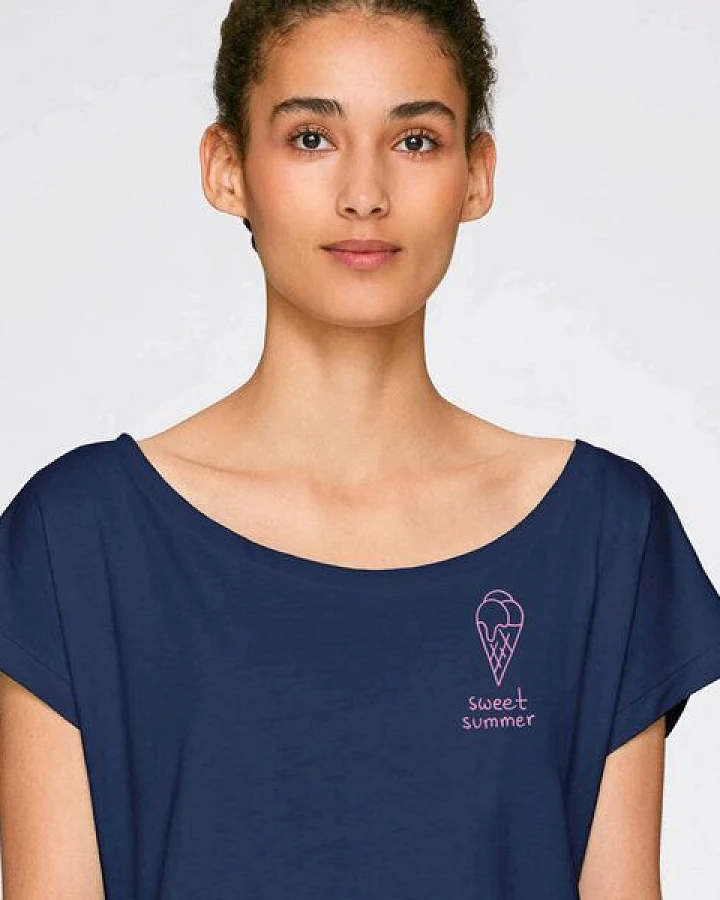 GARY MASH Cropped Shirt Sweet Summer aus Biobaumwolle