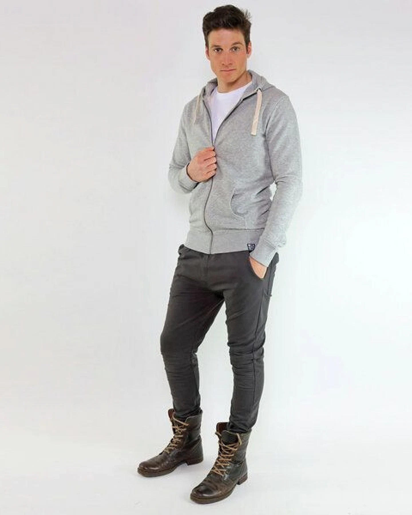 GARY MASH Jogginghose im Bikerstil aus Biobaumwolle – Ansicht 3