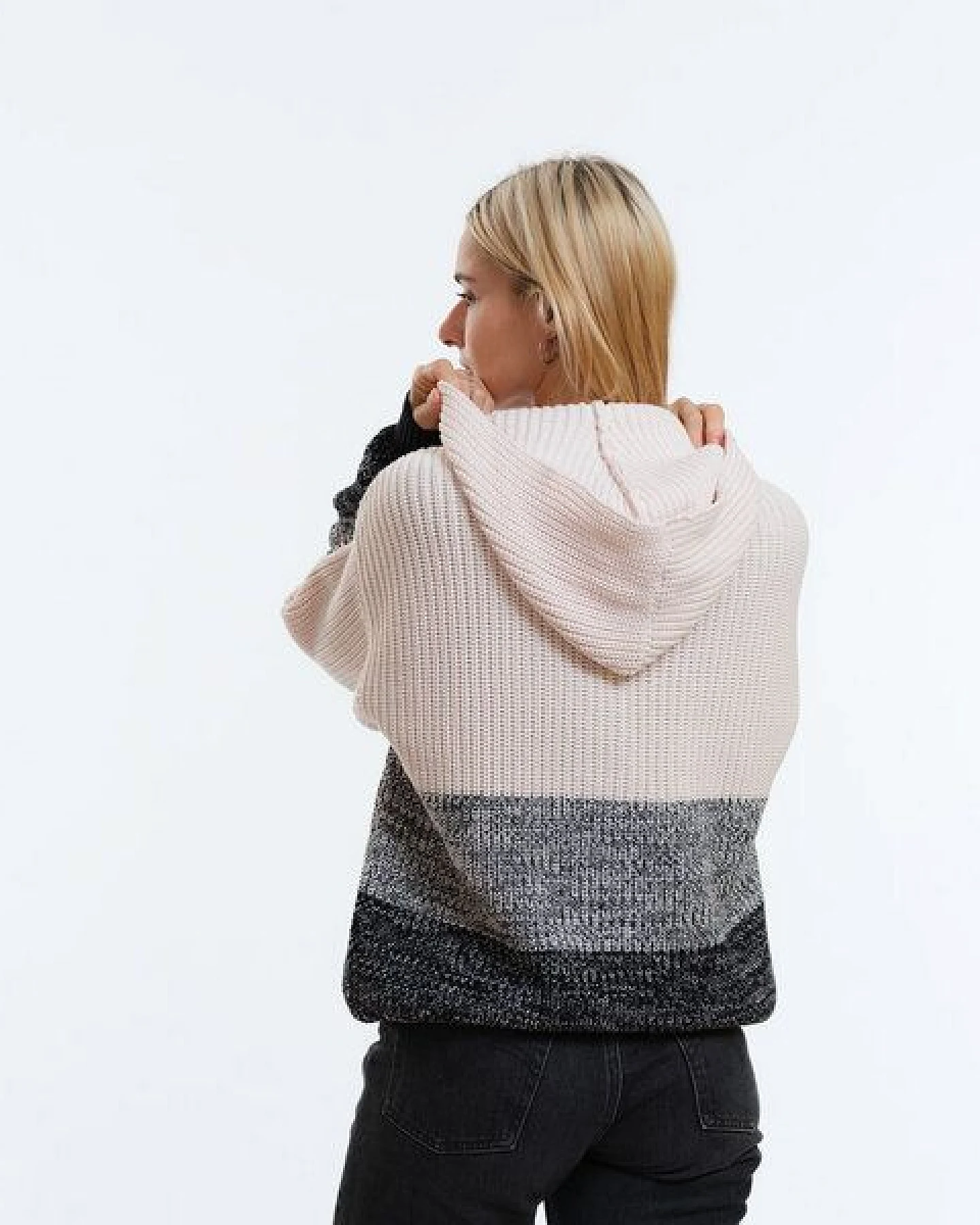 GARY MASH Oversize-Cardigan Winnie mit Kapuze aus Biobaumwolle – Ansicht 4