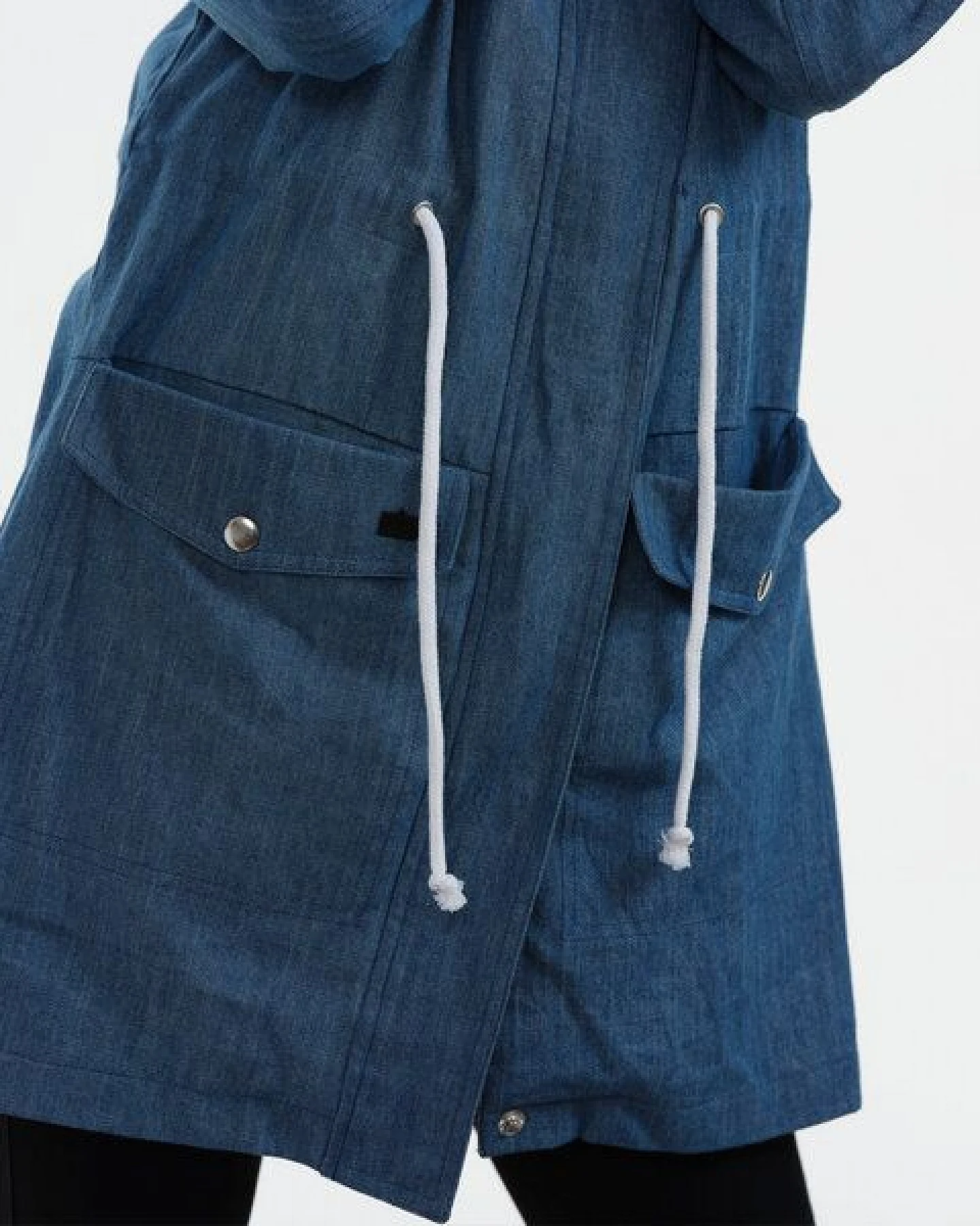 GARY MASH Parka Brooks aus Light Denim aus Bio-Baumwolle – Ansicht 4