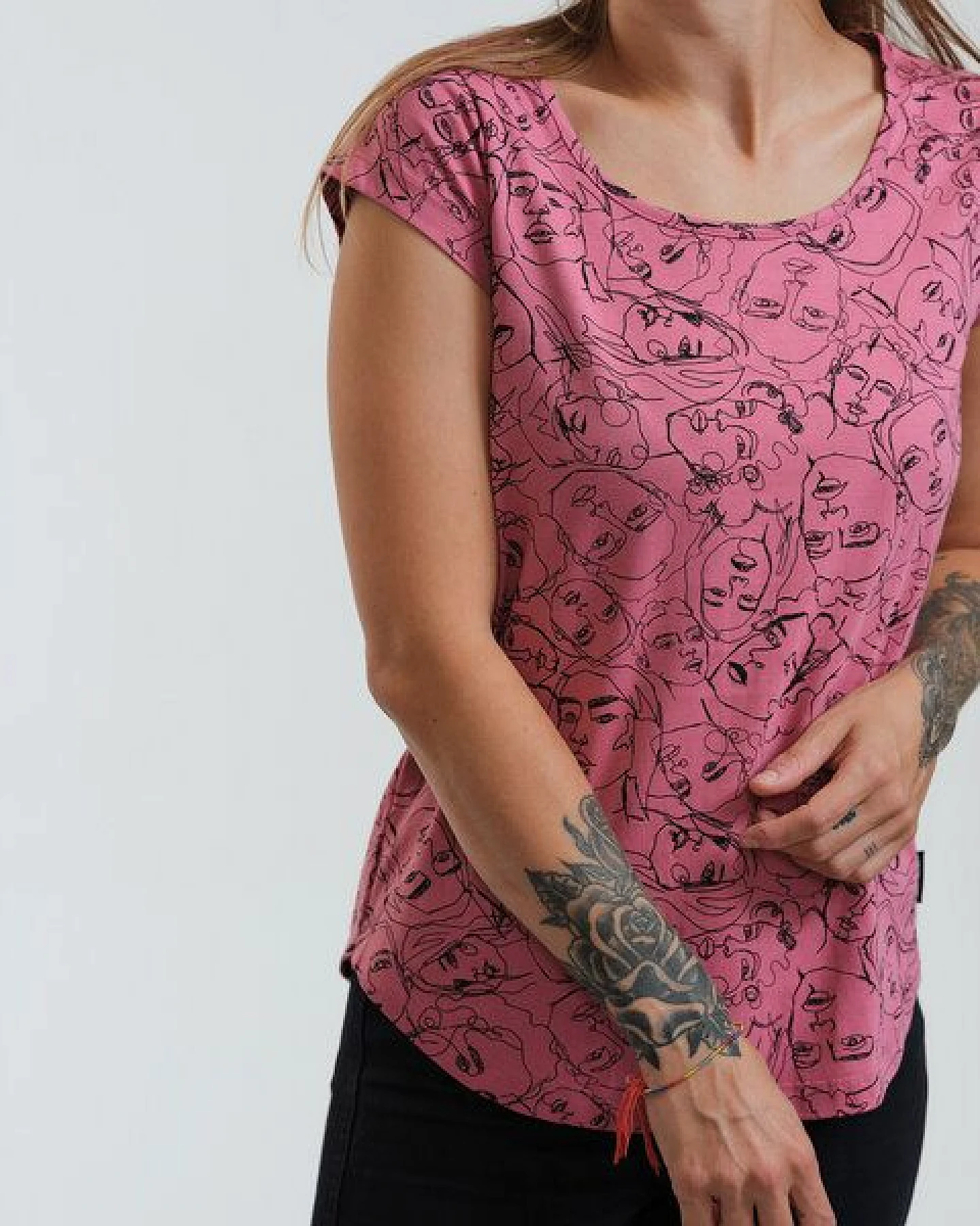 GARY MASH Shirt Asheville Faces aus Bio-Baumwolle – Ansicht 3