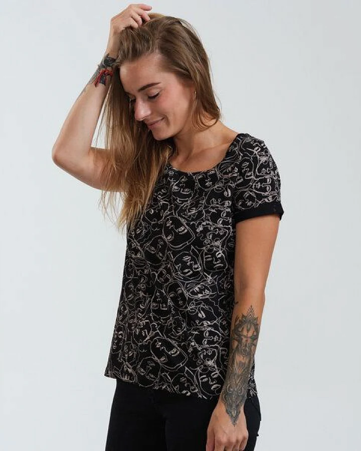 GARY MASH Shirt Taylor Faces aus Bio-Baumwolle