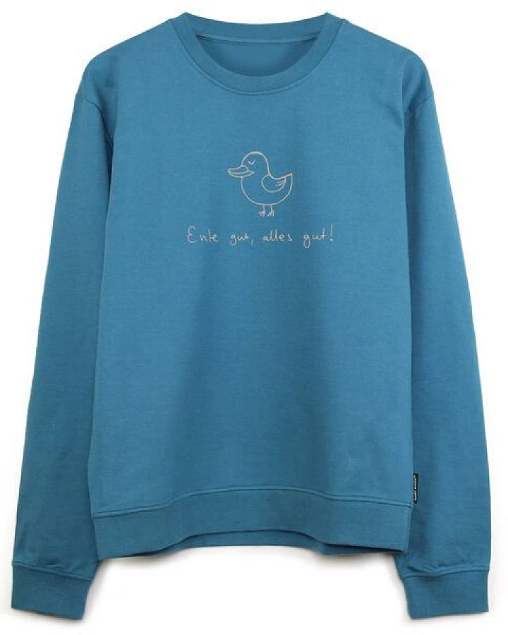 GARY MASH Sweatshirt Ente gut, alles gut! aus Biobaumwolle