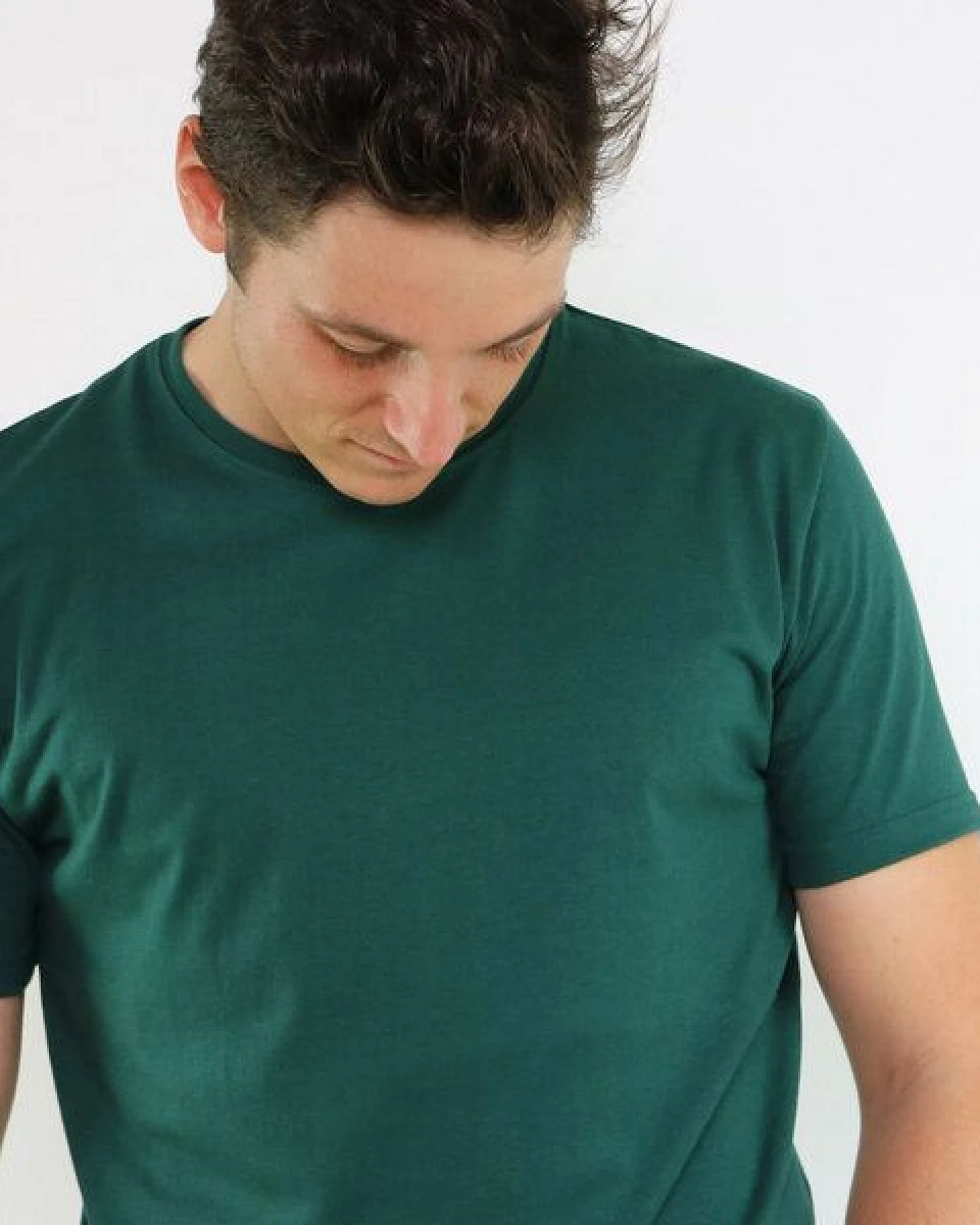 GARY MASH Basic Shirt Grün aus Biobaumwolle – Ansicht 4