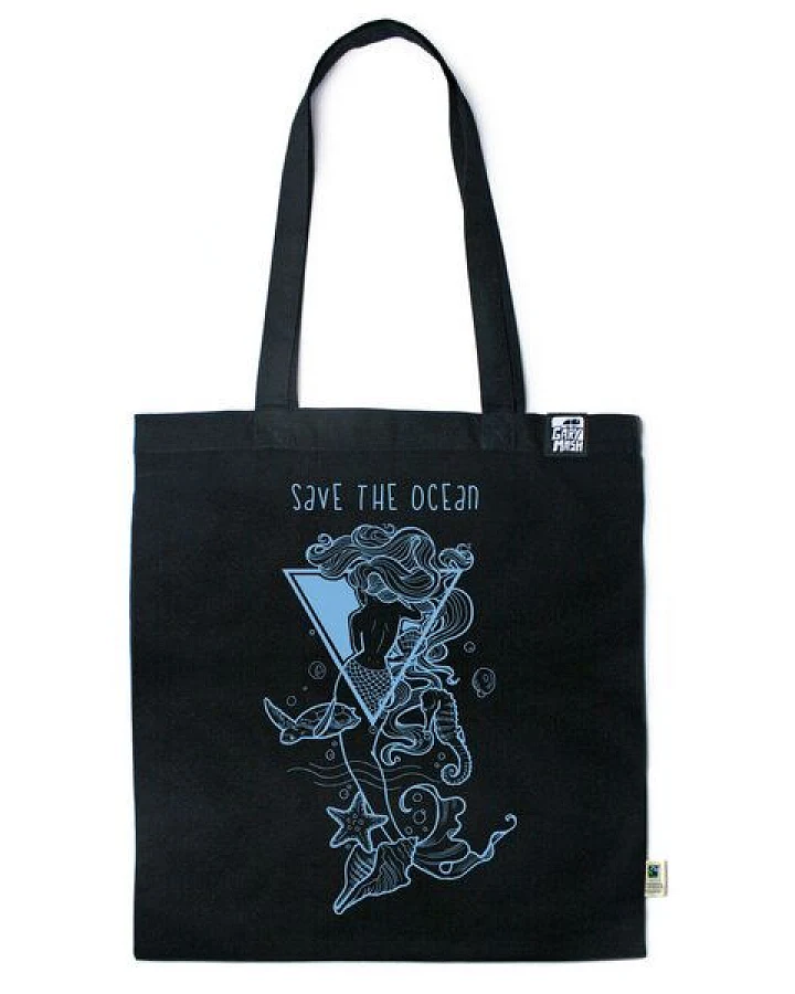 GARY MASH Baumwolltasche Save the Ocean