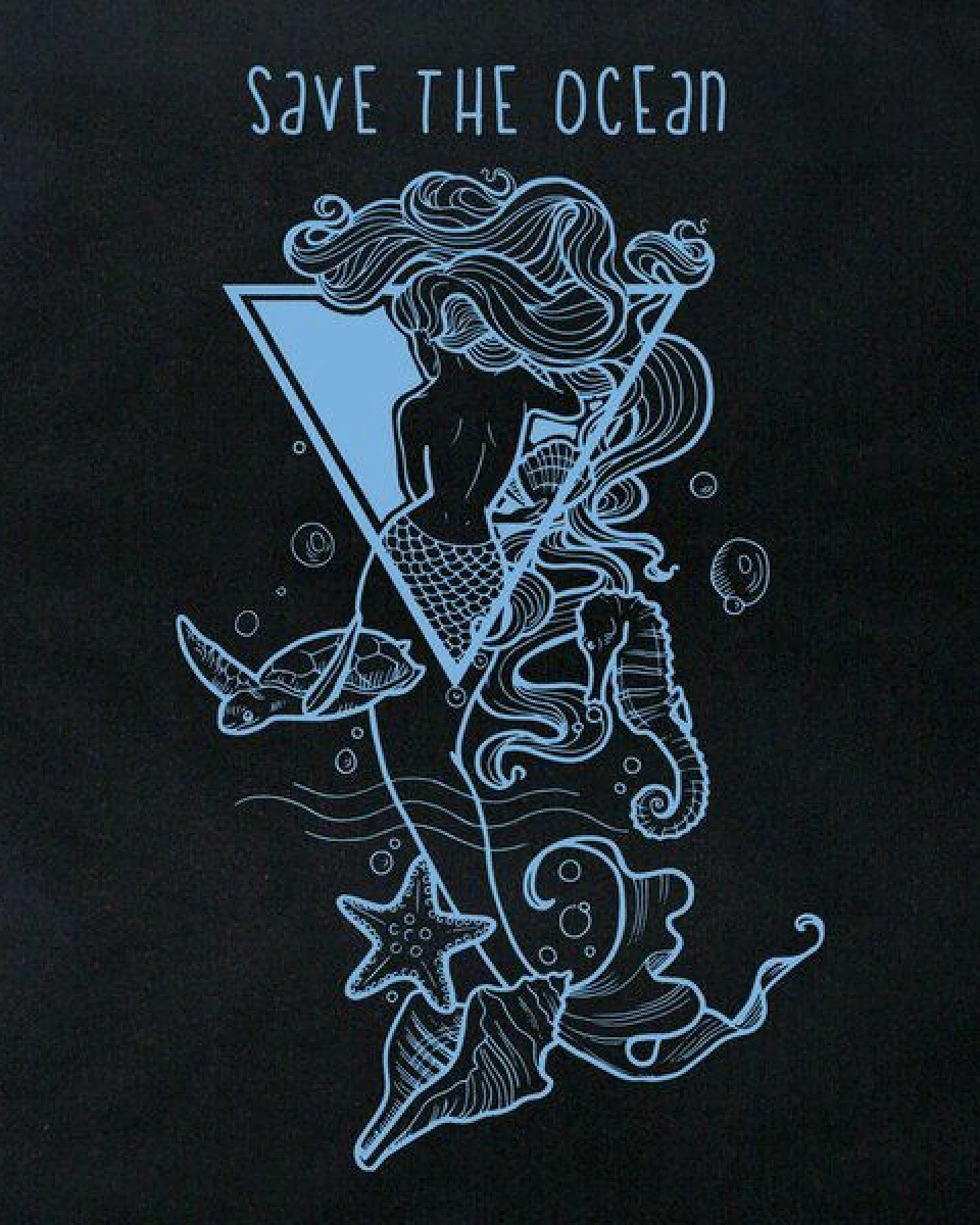 GARY MASH Baumwolltasche Save the Ocean – Ansicht 2