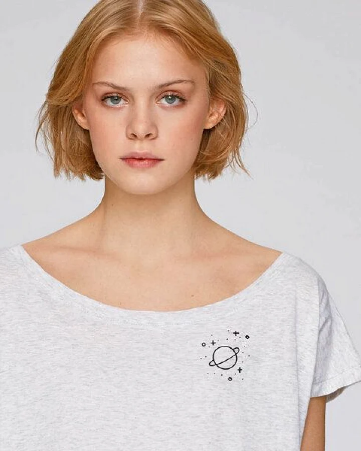 GARY MASH Cropped Shirt Atmosphere aus Biobaumwolle