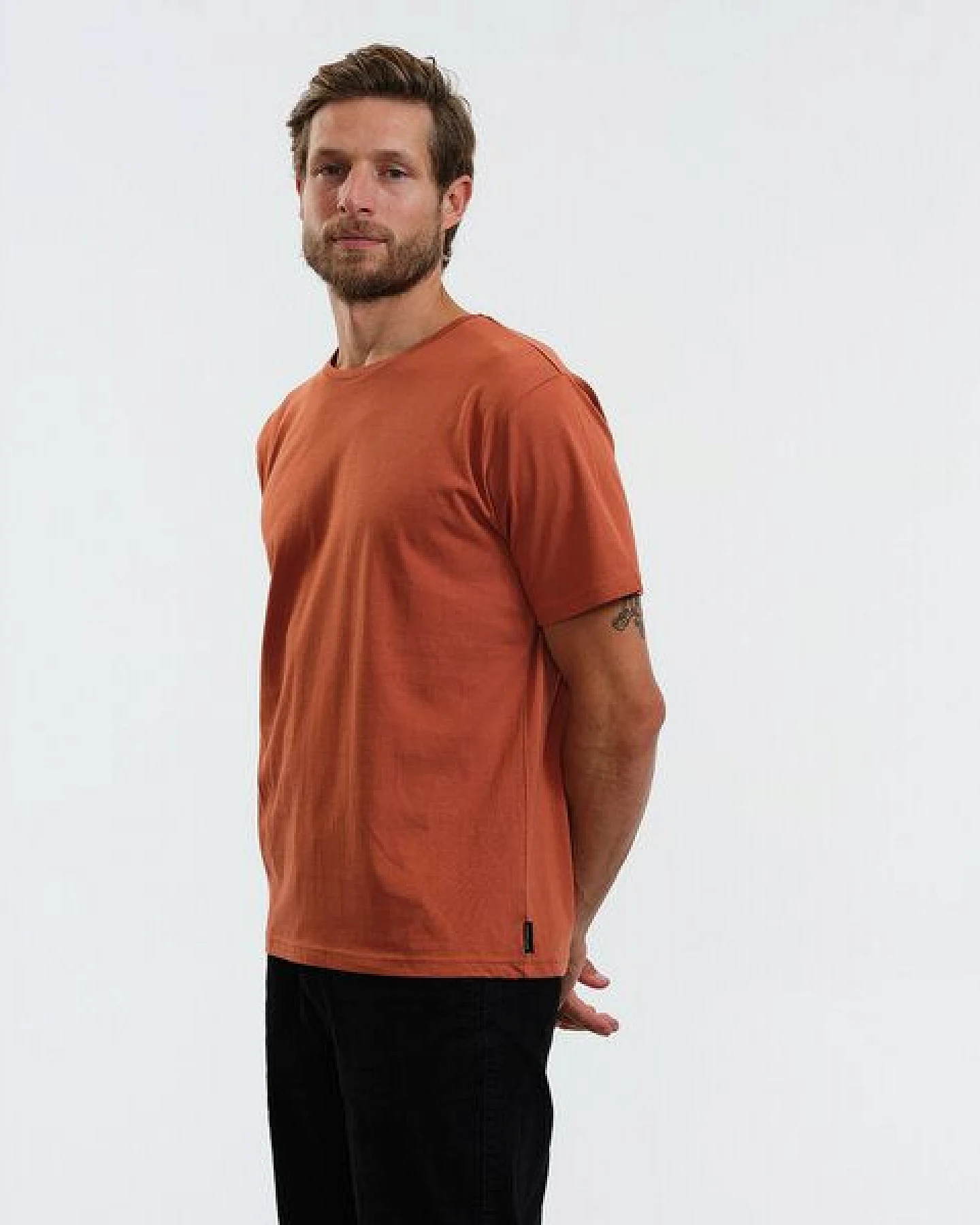 GARY MASH Herren Basic T-Shirt aus Biobaumwolle – Ansicht 2
