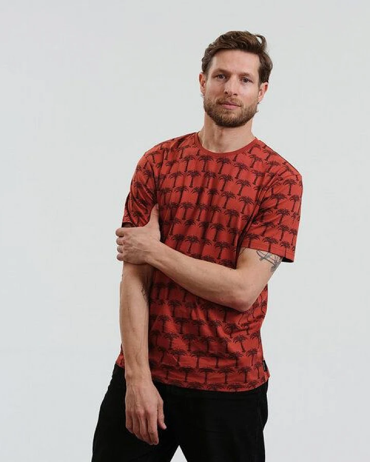 GARY MASH Herren T-Shirt Royal Palms aus Bio-Baumwolle