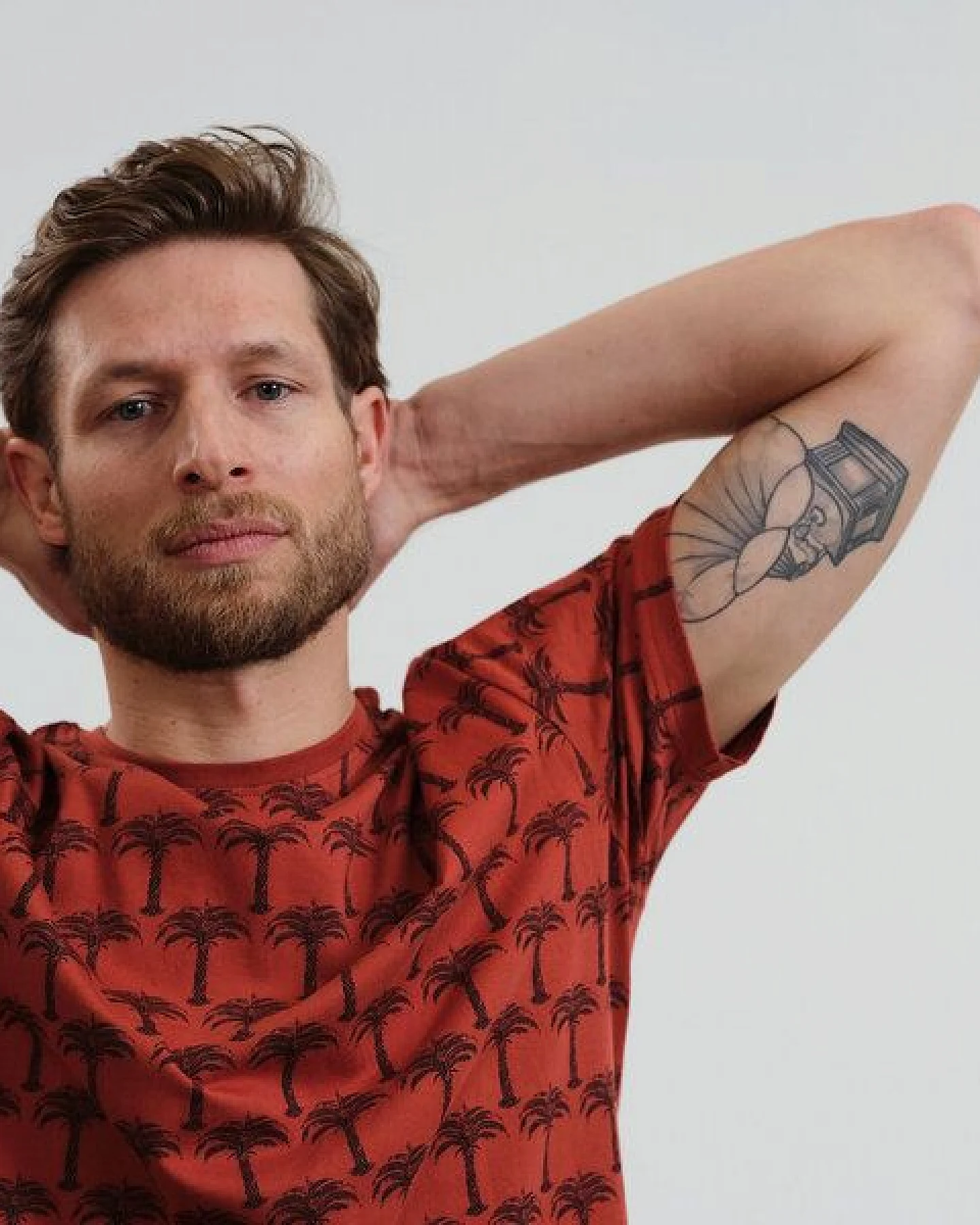 GARY MASH Herren T-Shirt Royal Palms aus Bio-Baumwolle – Ansicht 3