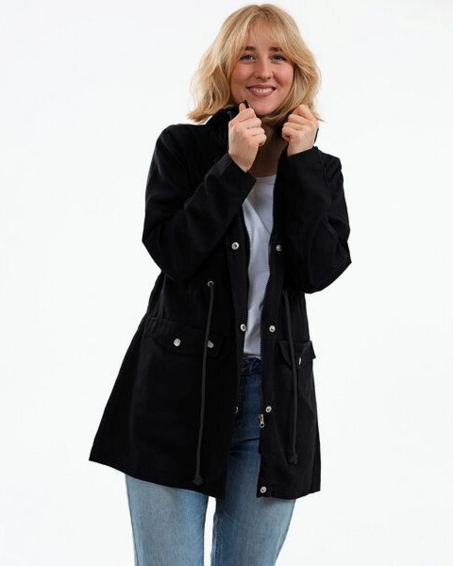GARY MASH Parka Brooks aus Light Denim aus Bio-Baumwolle – Ansicht 2