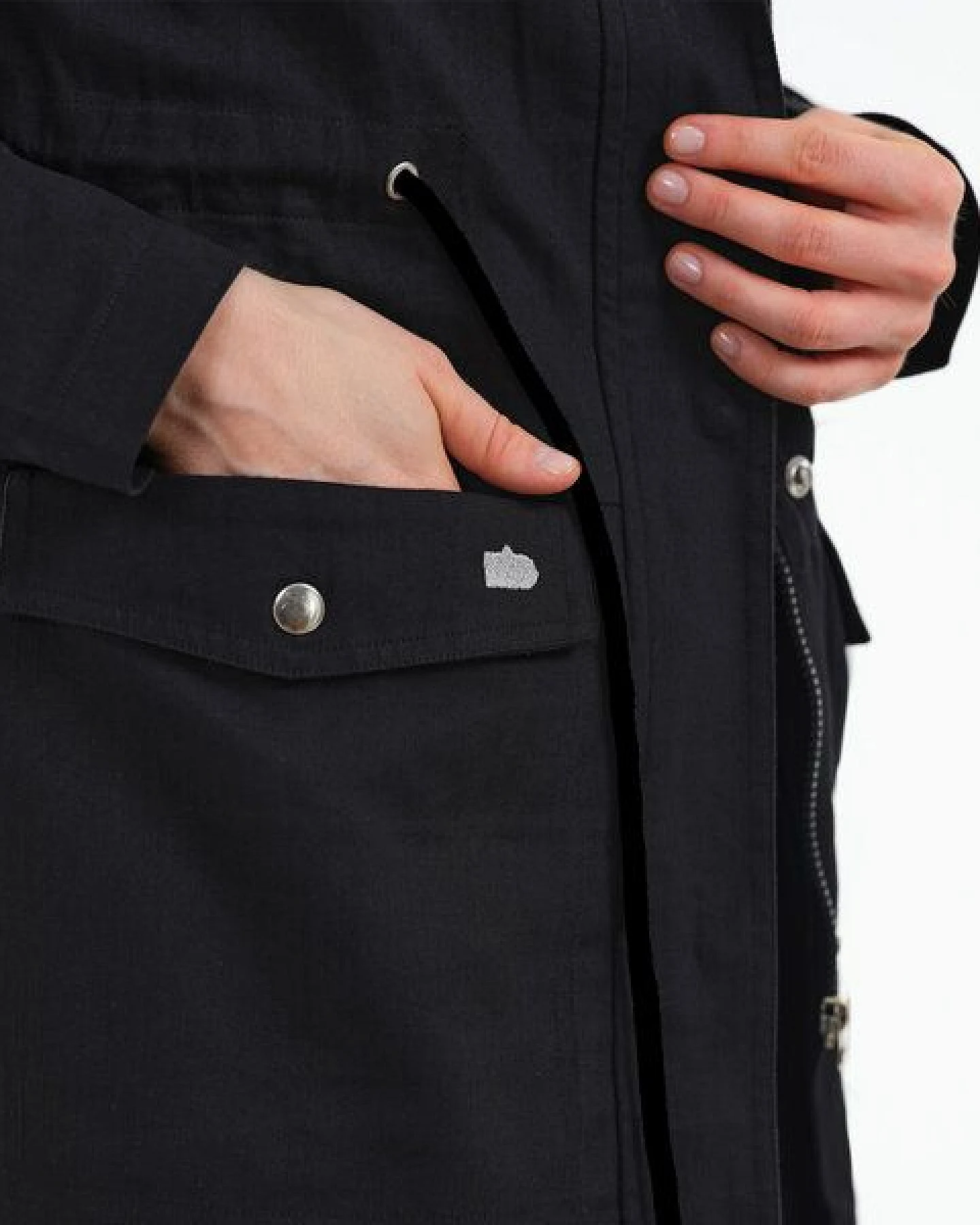 GARY MASH Parka Brooks aus Light Denim aus Bio-Baumwolle – Ansicht 4