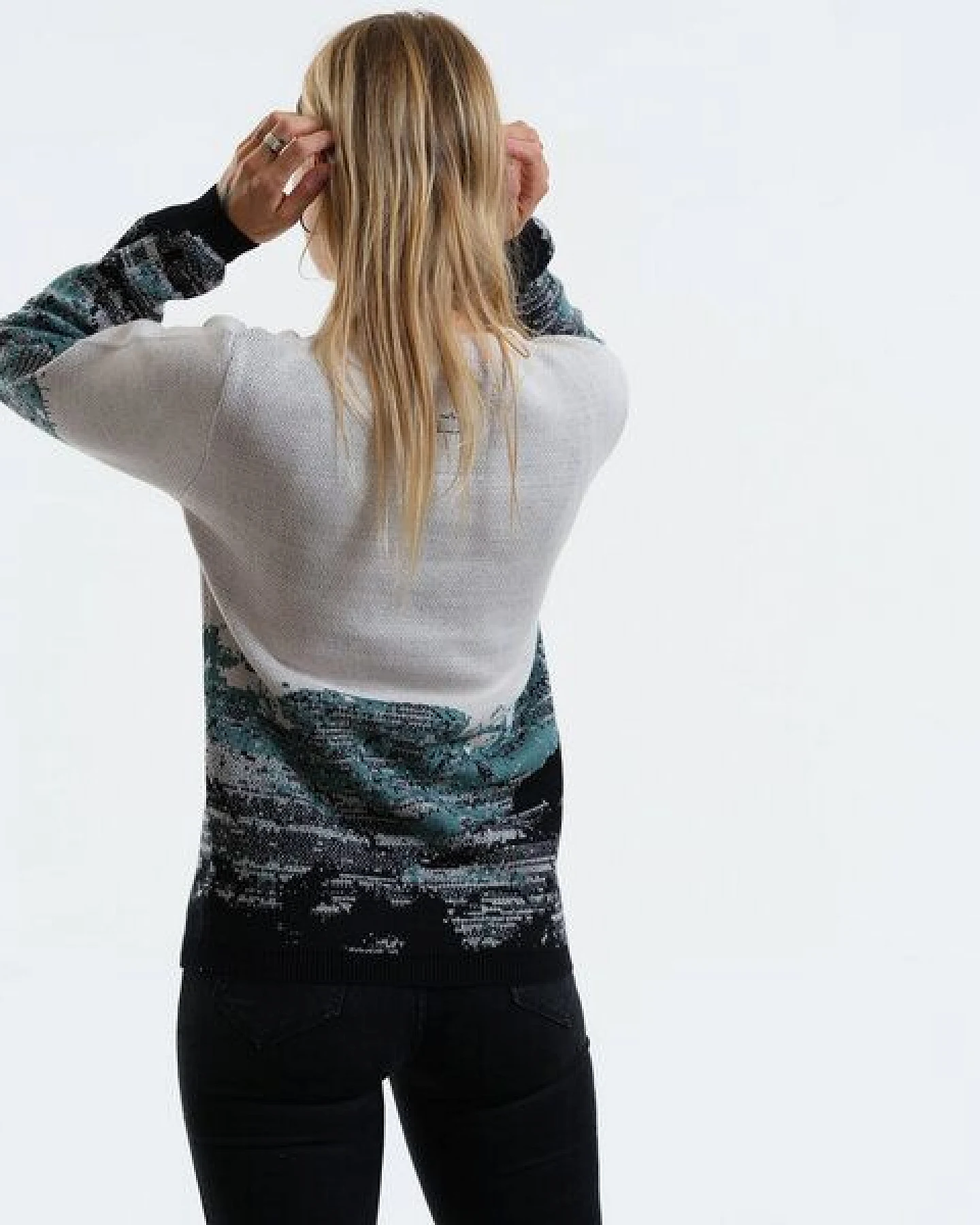 GARY MASH Pullover Lamona aus feinem Jacquardstrick – Ansicht 2