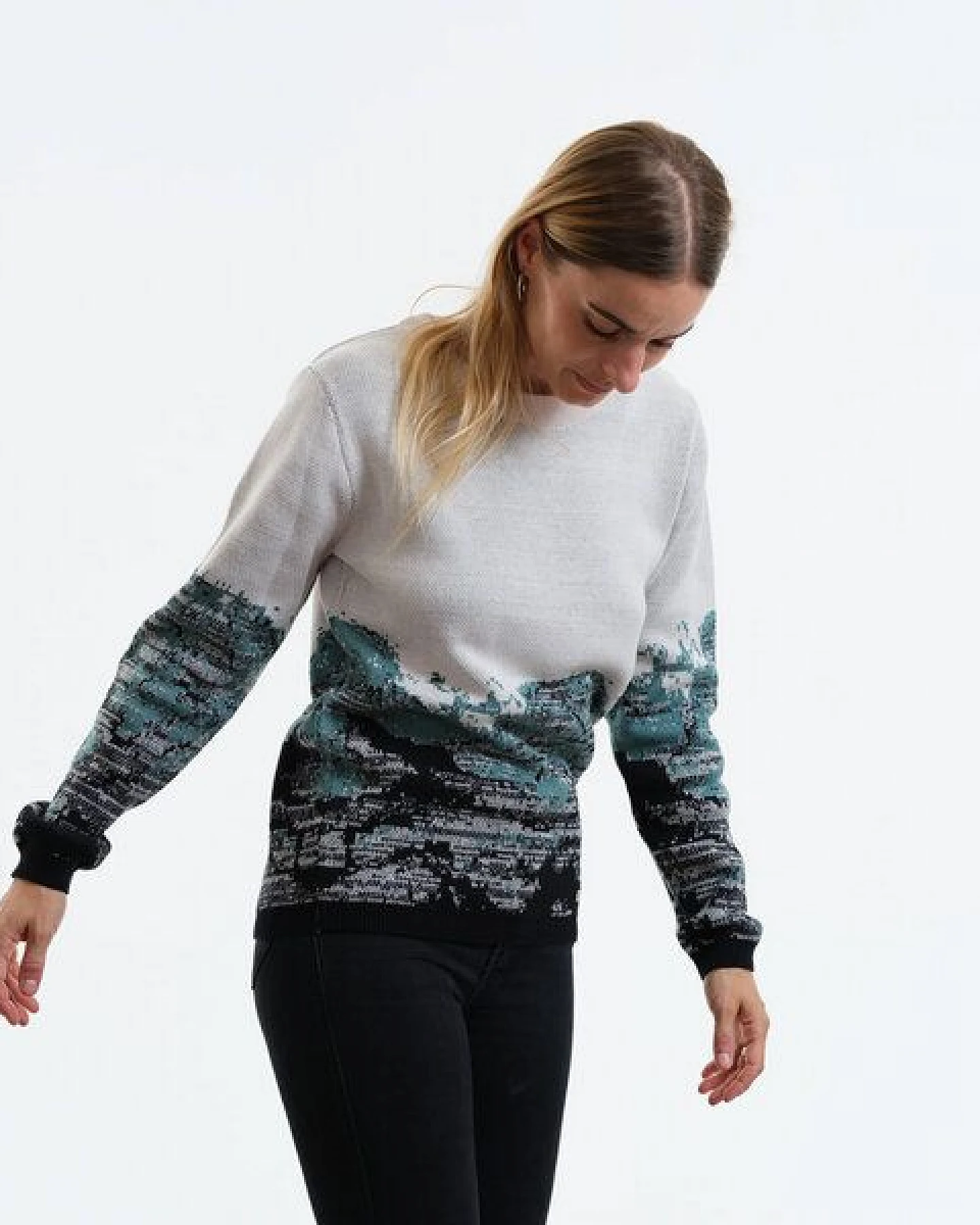 GARY MASH Pullover Lamona aus feinem Jacquardstrick – Ansicht 3