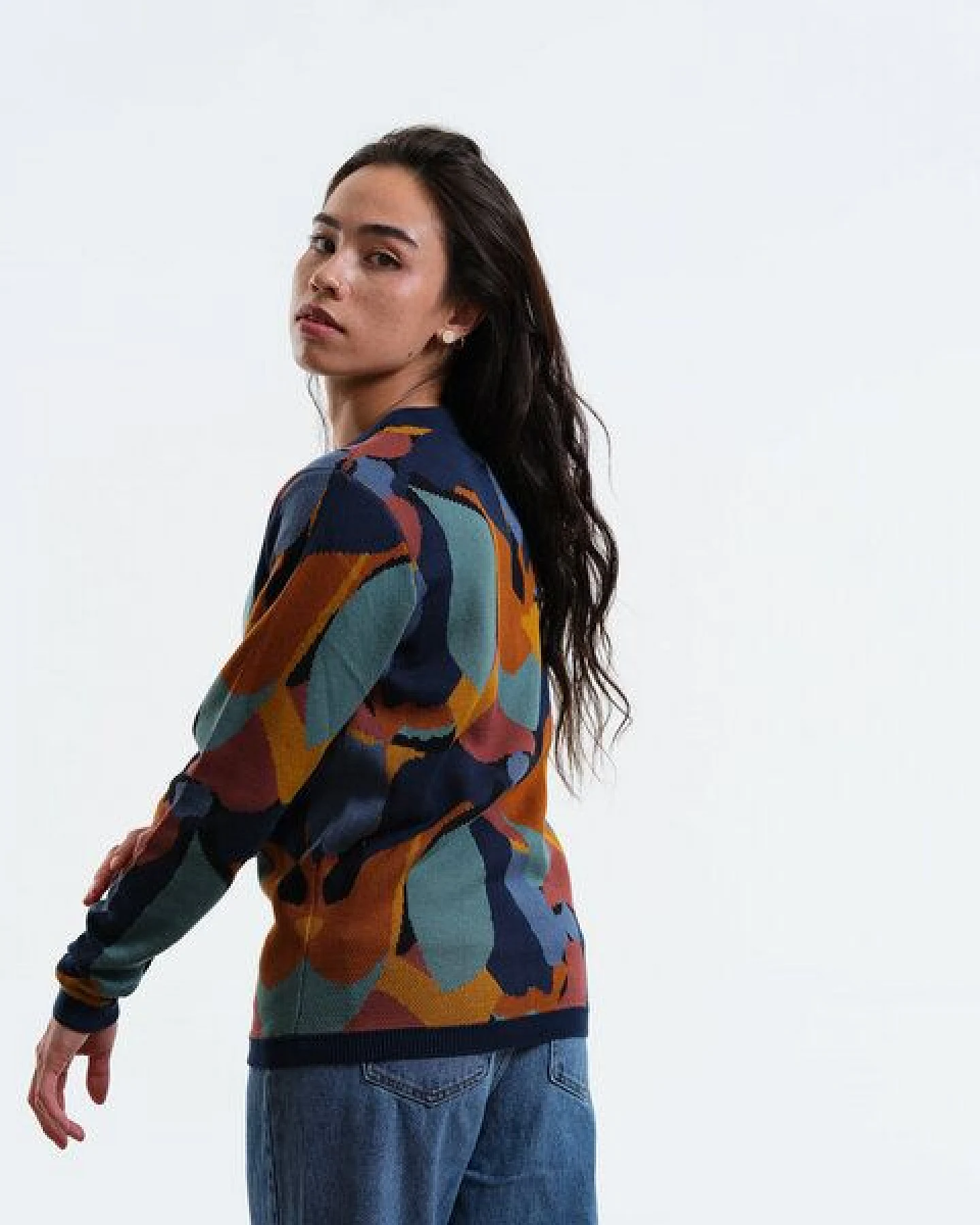 GARY MASH Pullover Lamona aus feinem Jacquardstrick – Ansicht 2