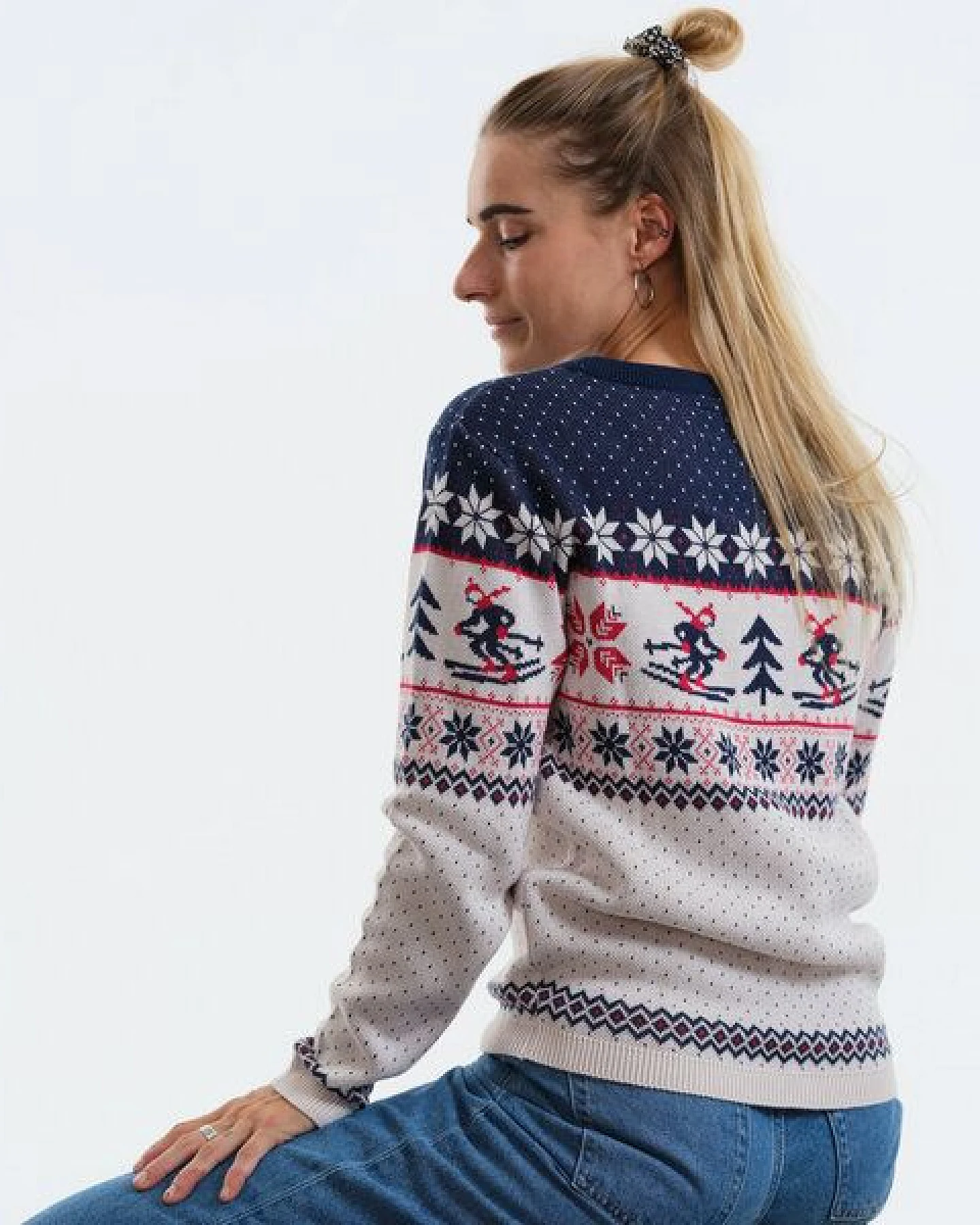 GARY MASH Pullover Lamona aus feinem Jacquardstrick – Ansicht 3