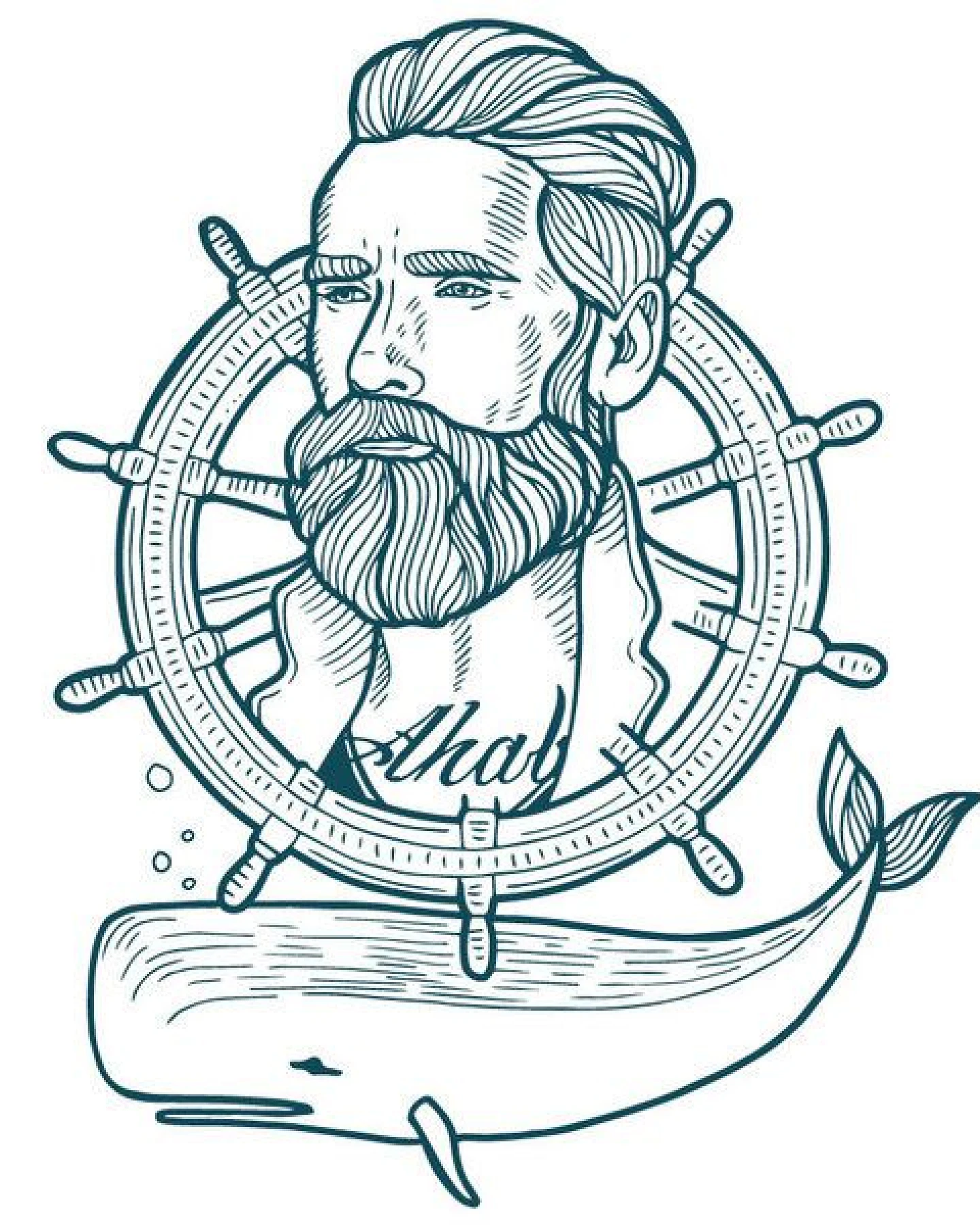 GARY MASH Shirt Captain Ahab aus Biobaumwolle Weiß – Ansicht 4