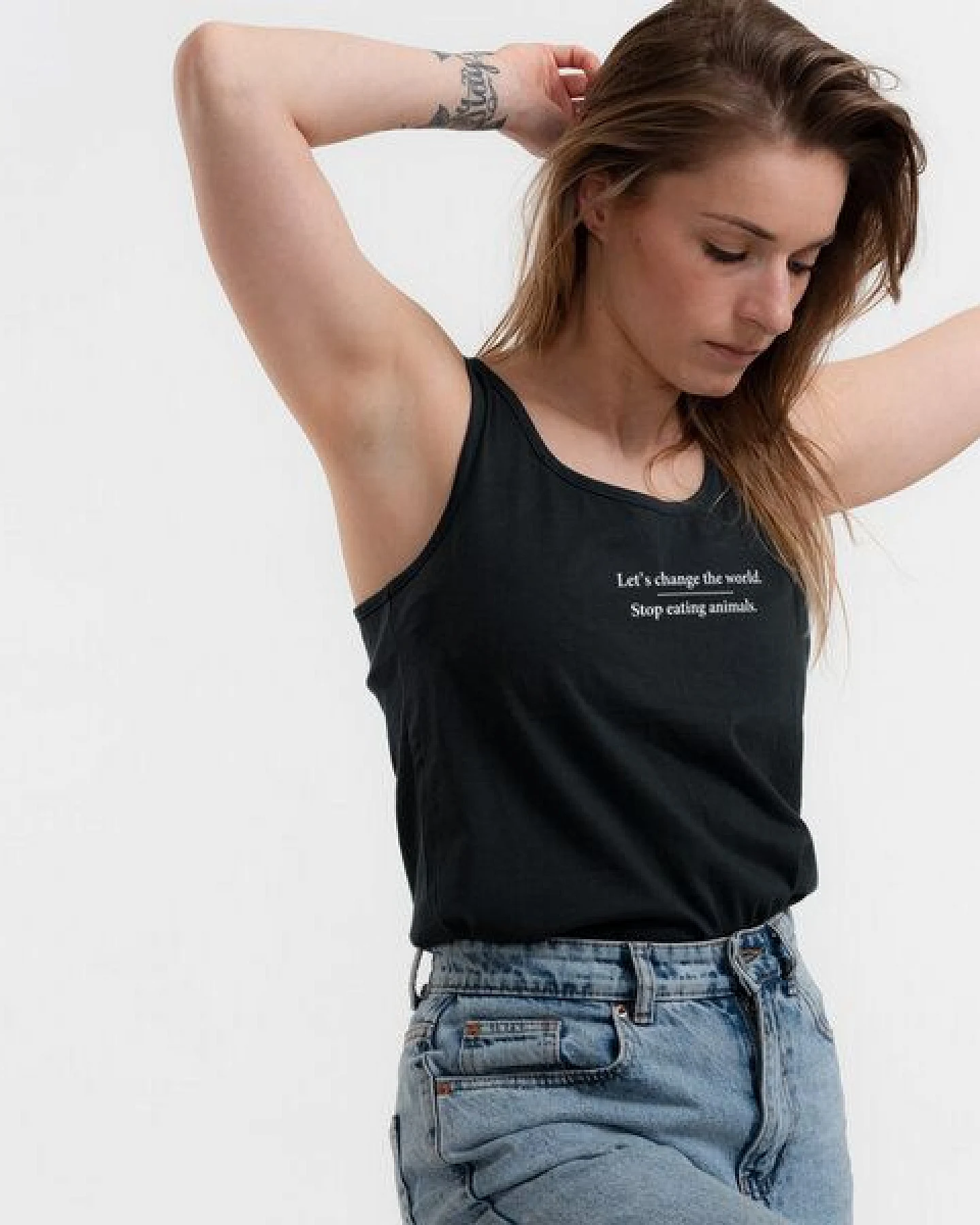 GARY MASH Tanktop Alex Let’s change the world aus Bio-Baumwolle – Ansicht 2