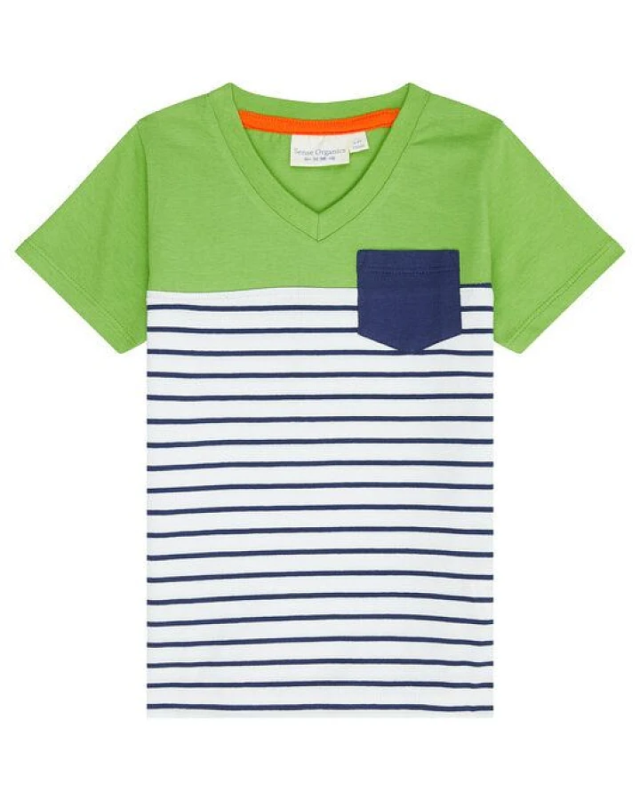 Sense Organics & friends in cooperation with GARY MASH Kinder T-Shirt V-Ausschnitt aus Bio-Baumwolle