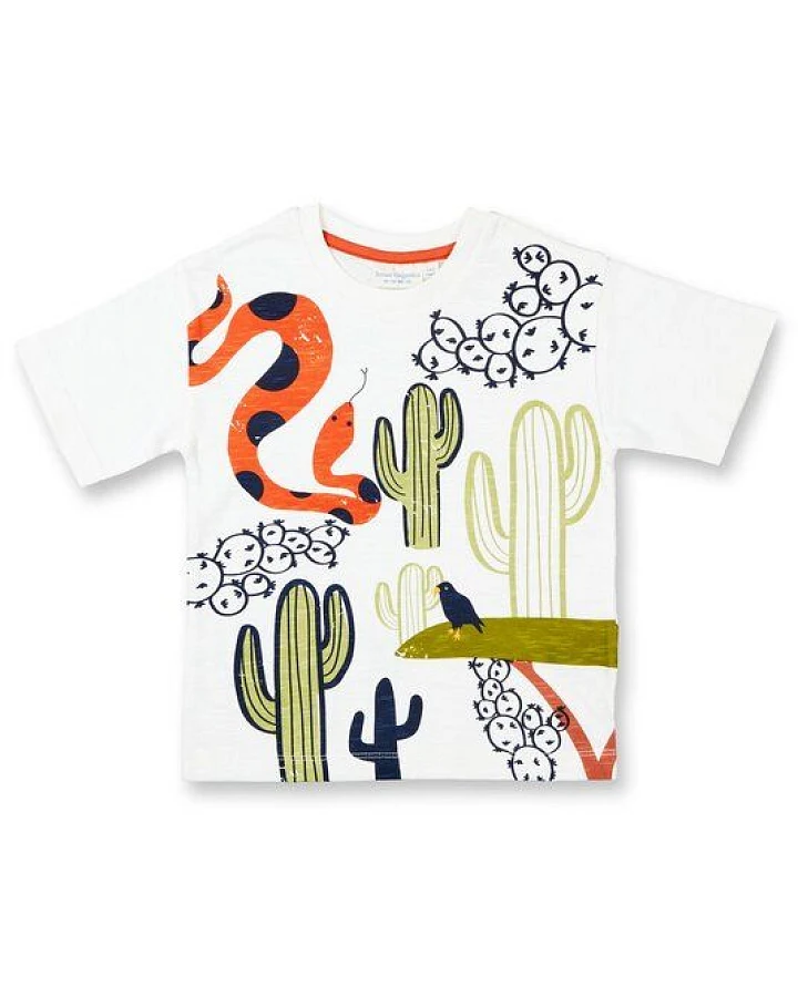 Sense Organics & friends in cooperation with GARY MASH Kinder T-Shirt mit buntem Aufdruck aus Bio-Baumwolle