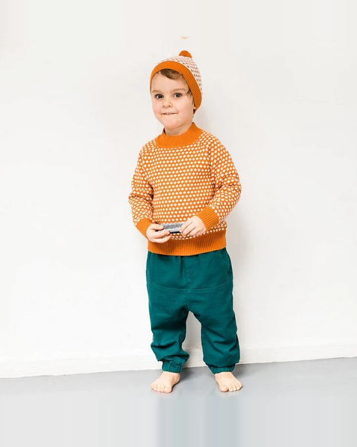 Sense Organics & friends in cooperation with GARY MASH Kindermütze mit Rautenmuster
