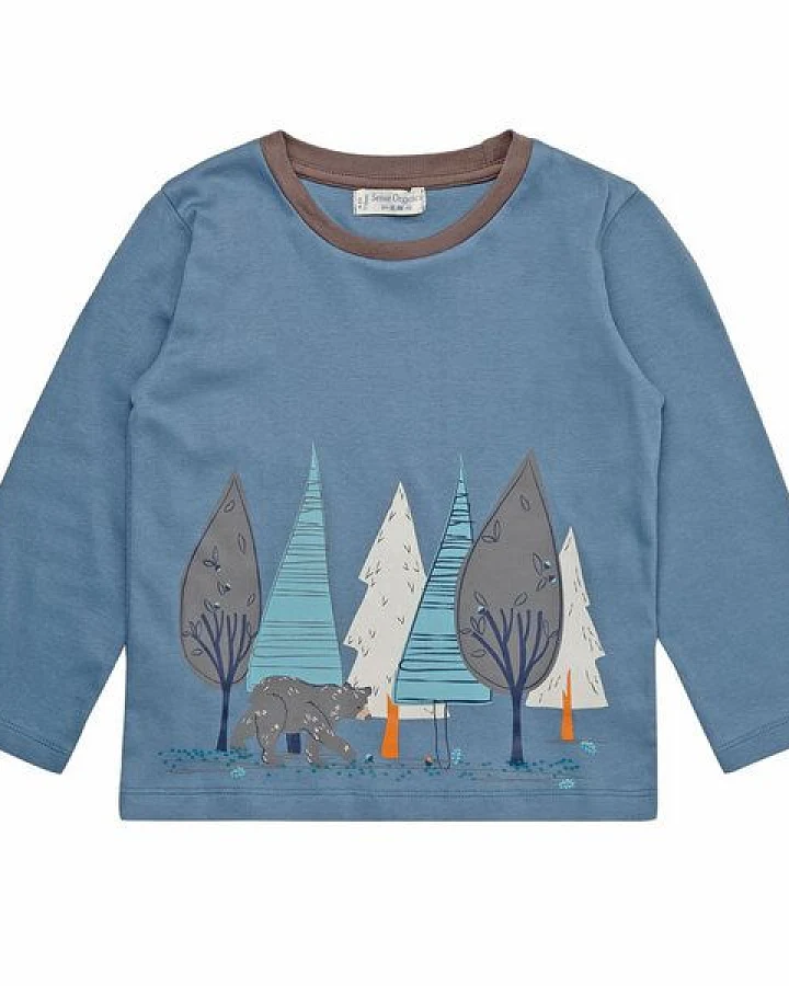Sense Organics & friends in cooperation with GARY MASH Langarm-Shirt Wald & Bär