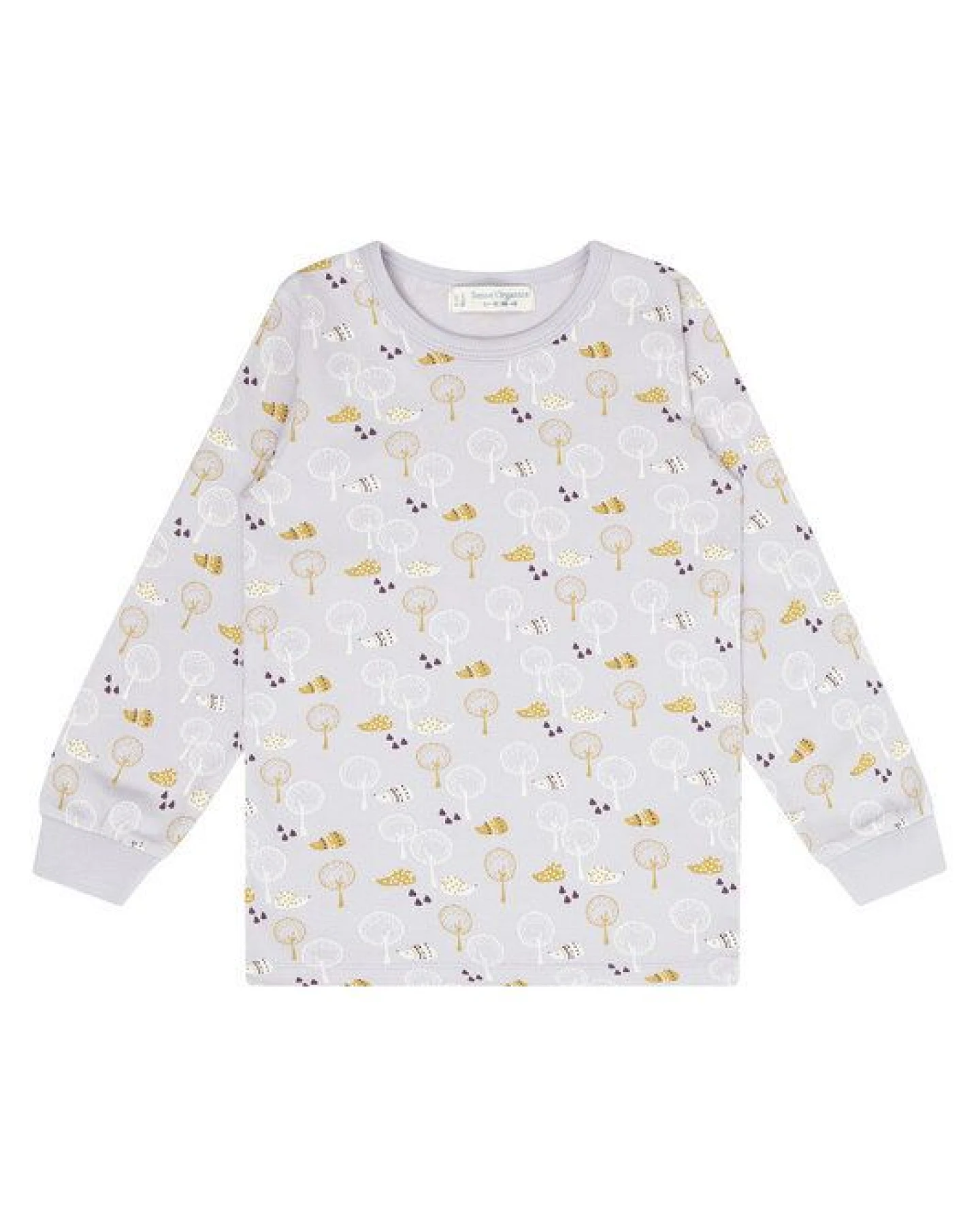 Sense Organics & friends in cooperation with GARY MASH Kinder Schlafanzug mit Bäumen, lila – Ansicht 3