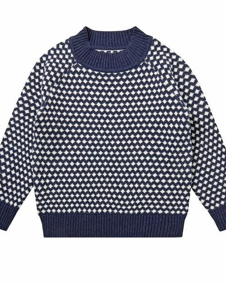 Sense Organics & friends in cooperation with GARY MASH Strickpullover mit Rautenmuster
