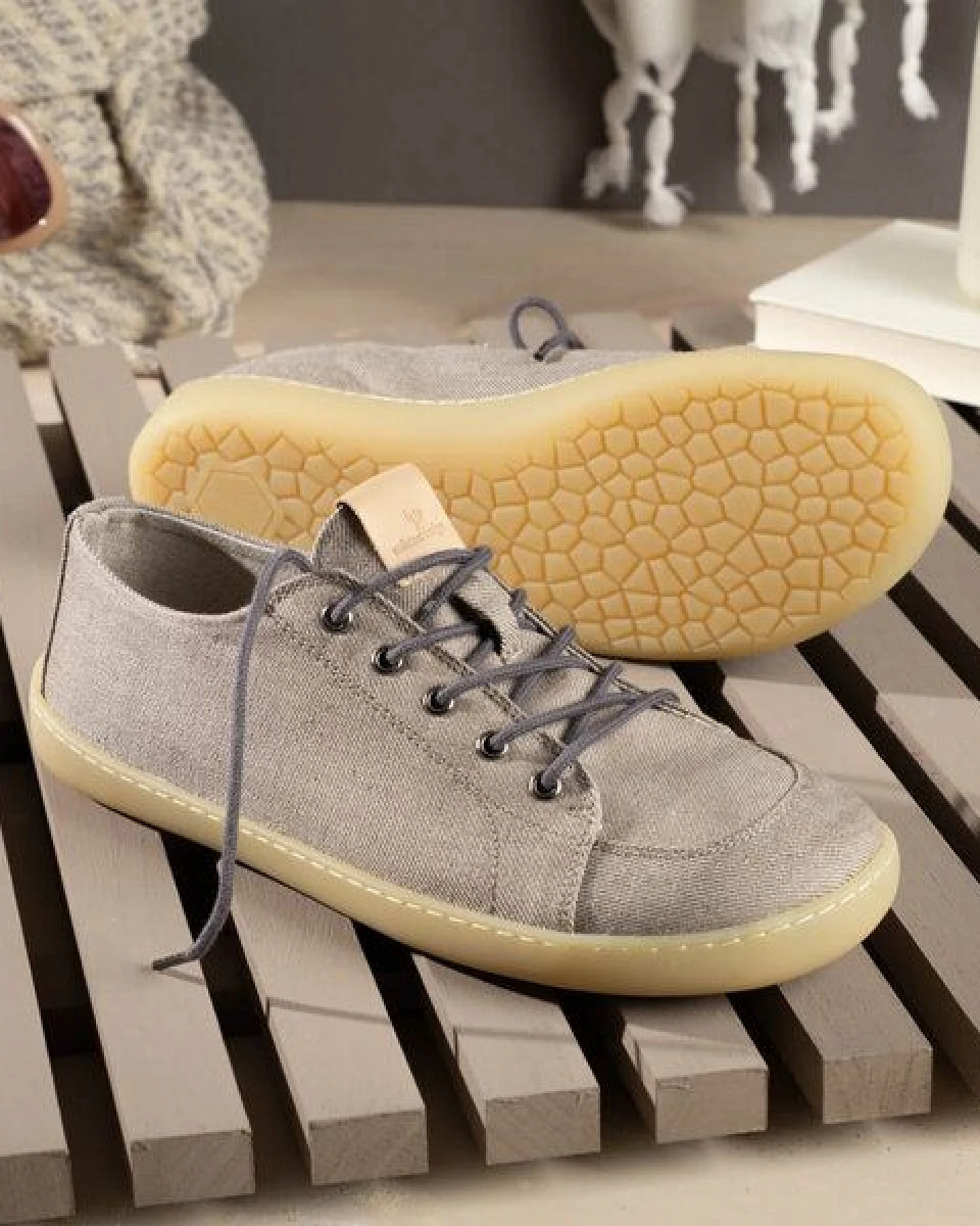 nahtur-design Barfuß-Sneaker Sommer aus Bioleinen – Ansicht 3