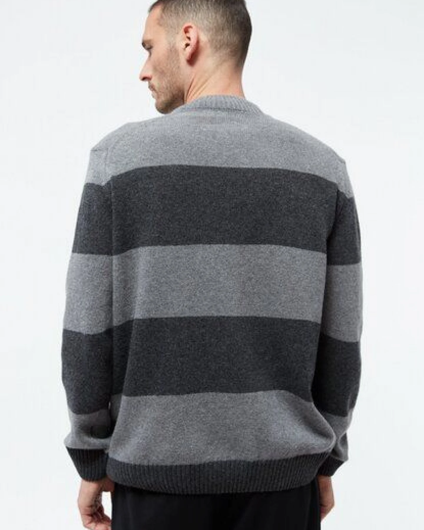 Givn Berlin Gestreifter Strickpullover GBIVAN aus recycelter Wolle – Ansicht 4